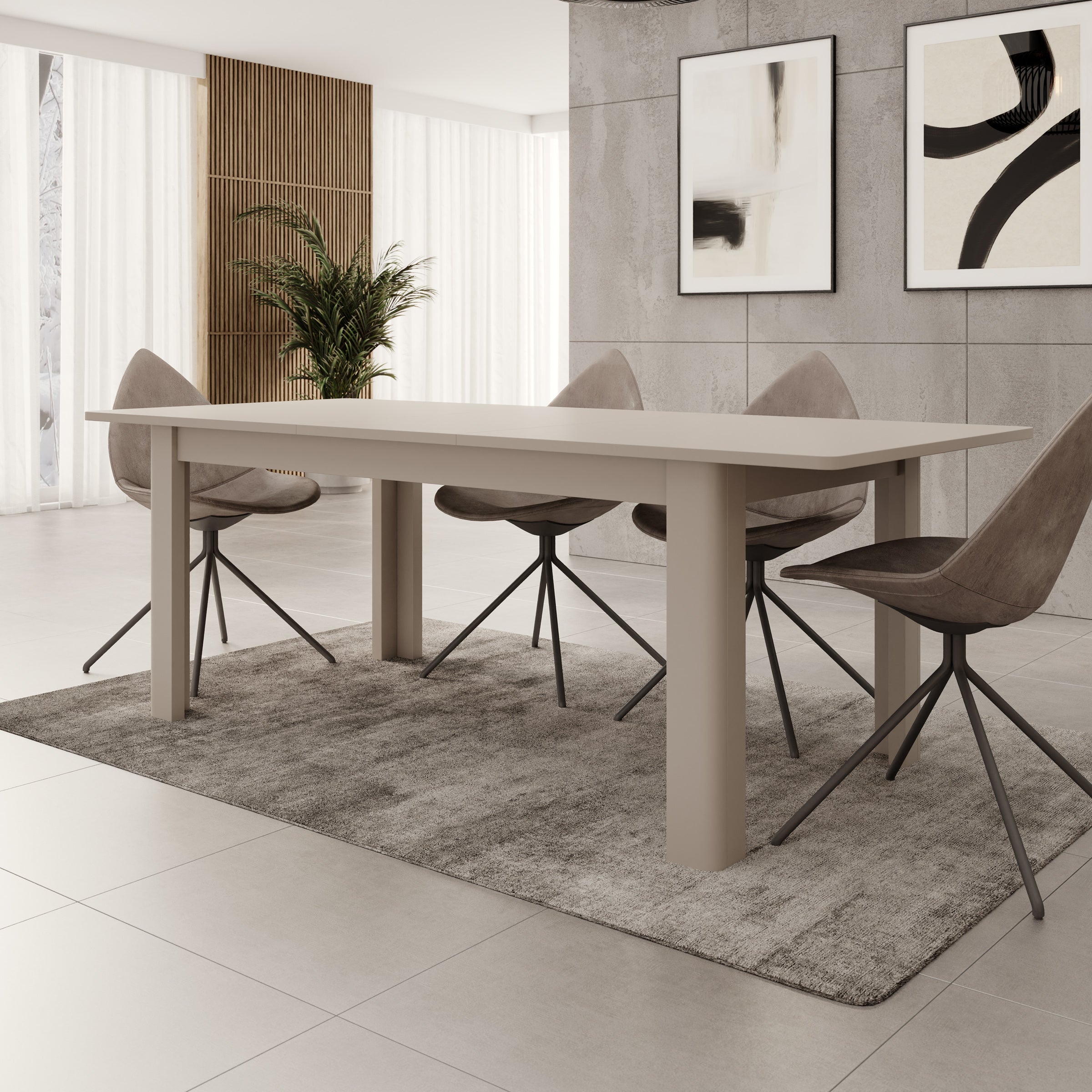 Bijou - Eetkamertafel - Beige - 160x90x73 cm