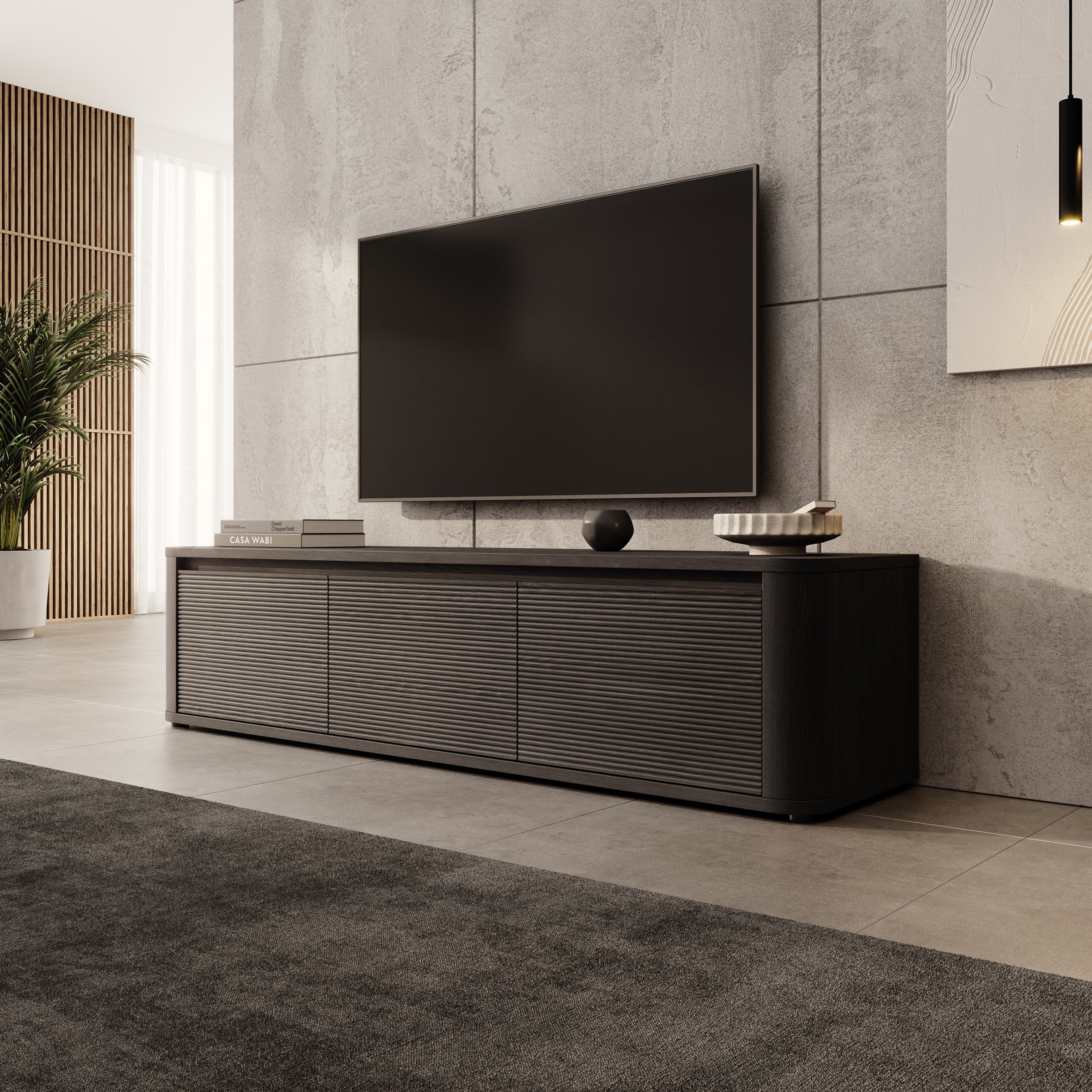 Bijou - TV-Meubel - Zwart - 168x41x42 cm