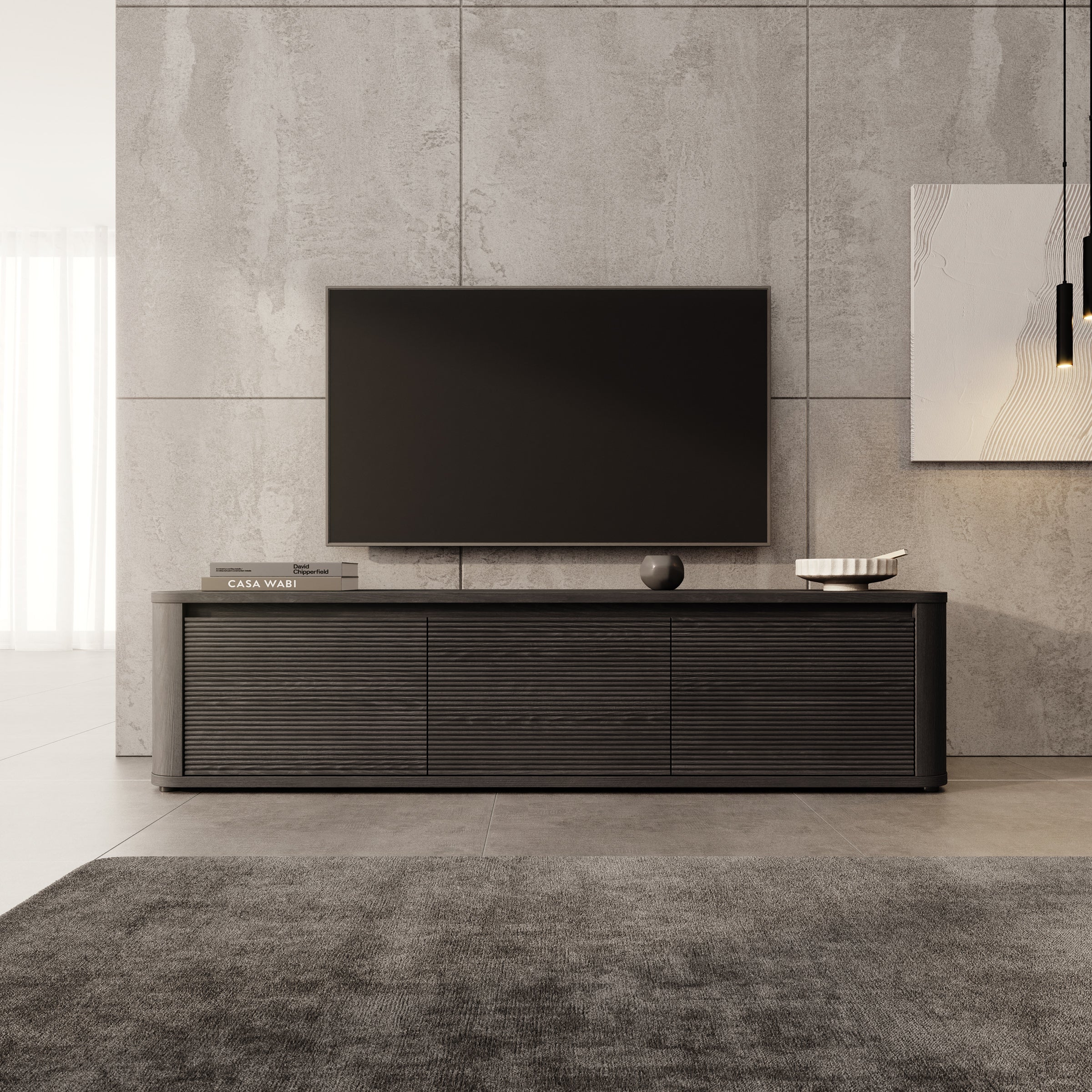 Bijou - TV-Meubel - Zwart - 168x41x42 cm