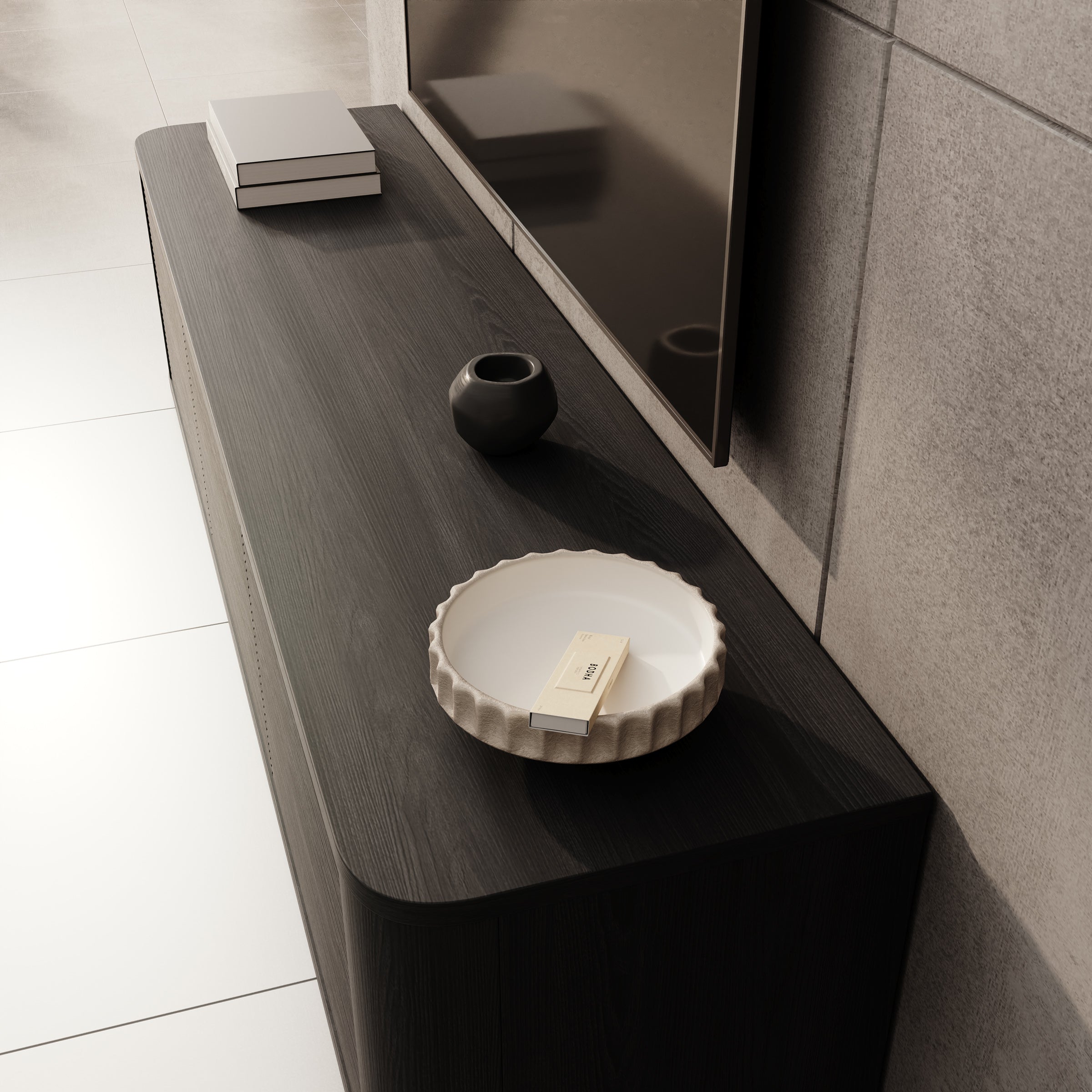 Bijou - TV-Meubel - Zwart - 168x41x42 cm