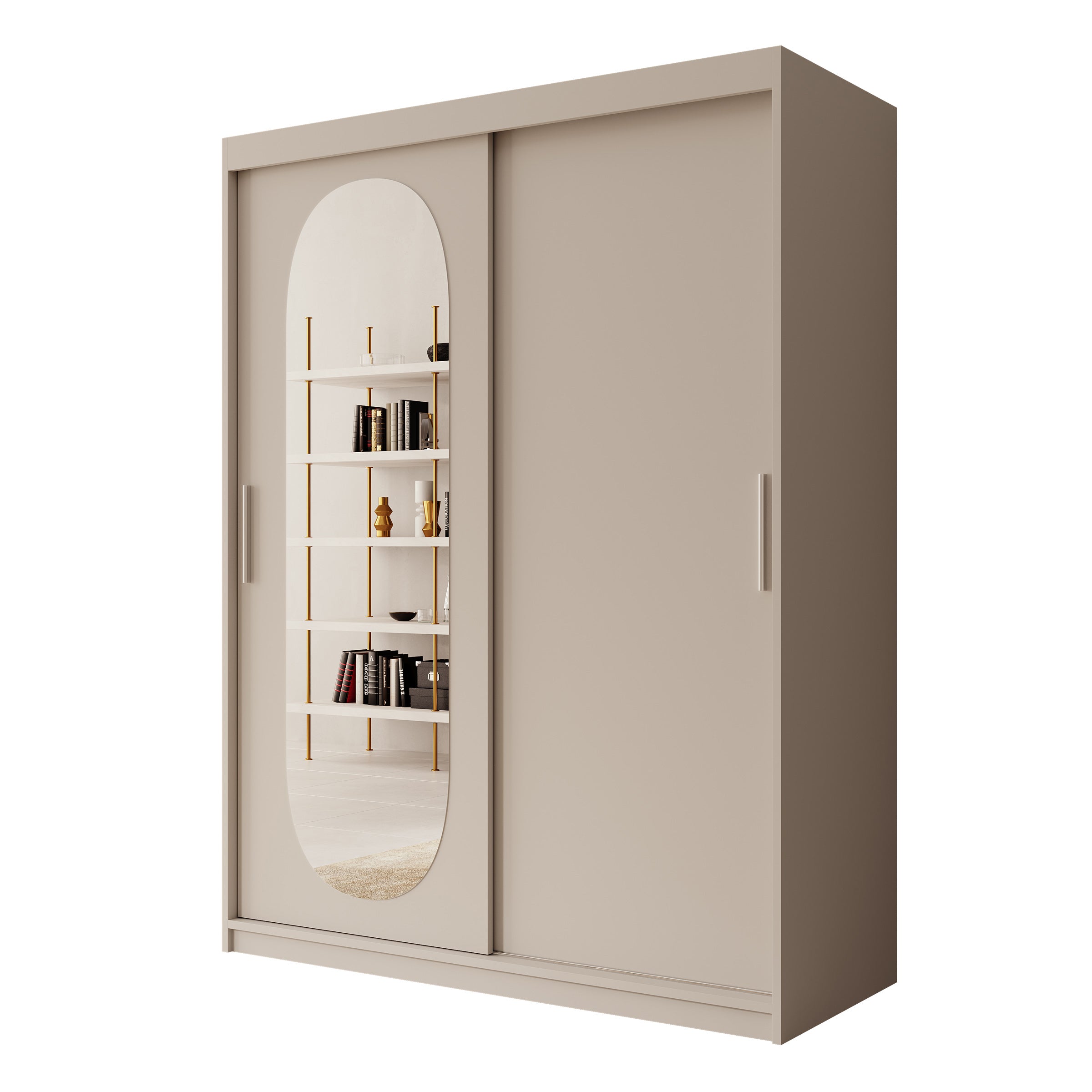 Bodhi - Kledingkast met schuifdeuren - Beige