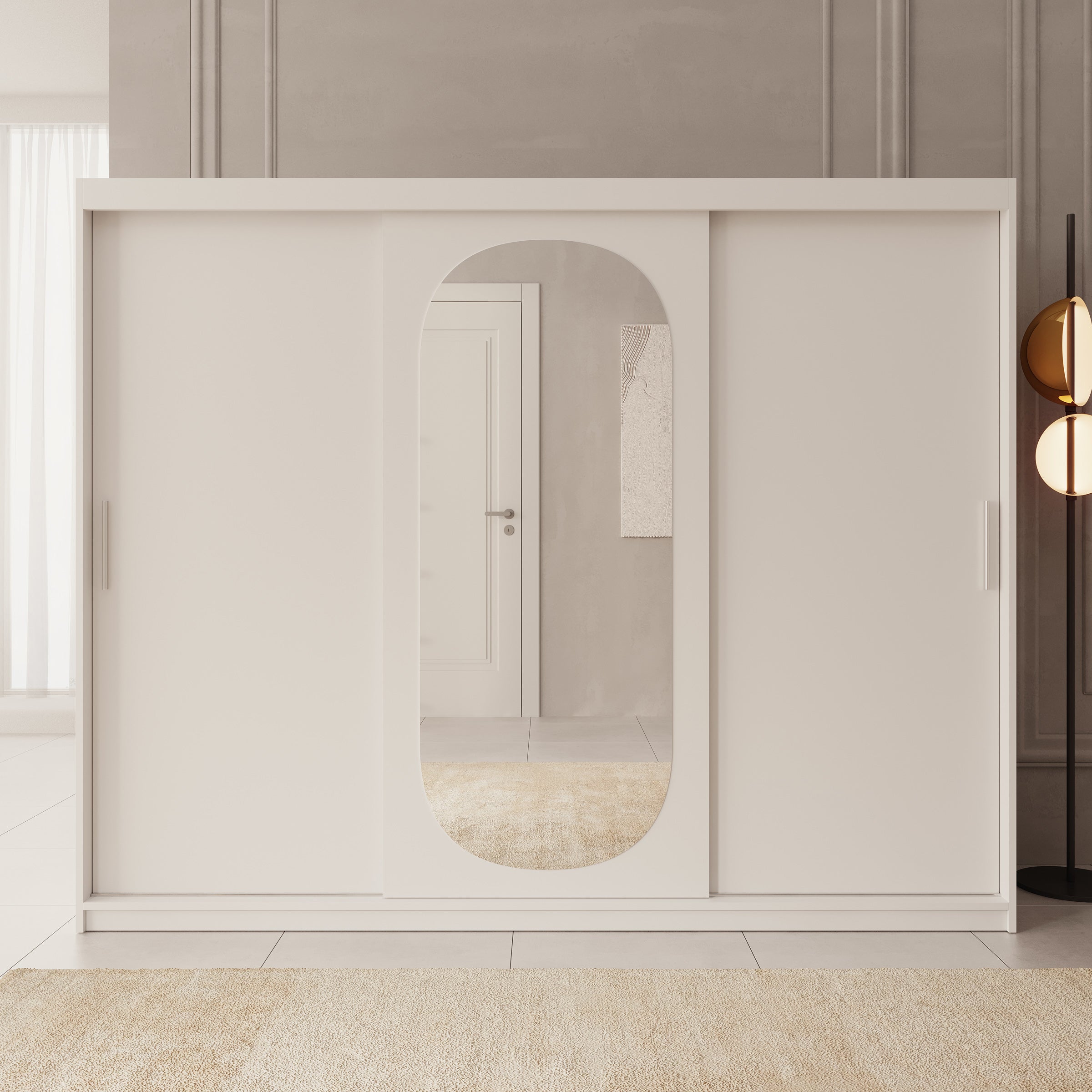 Bodhi - Kledingkast met schuifdeuren - Wit