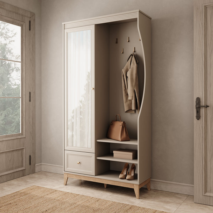 Boka - Halkast - Beige - 100x41x193 cm