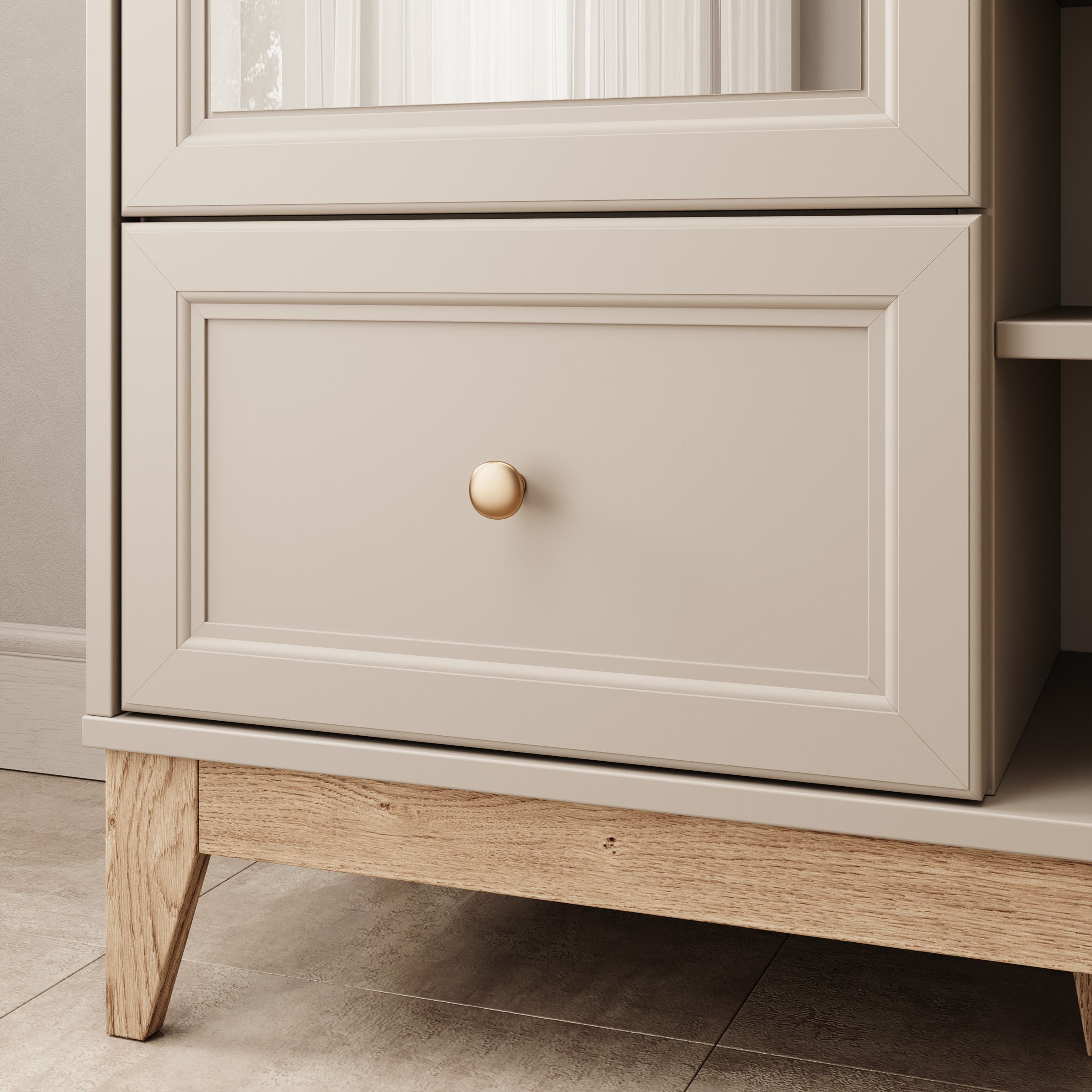 Boka - Halkast - Beige - 100x41x193 cm