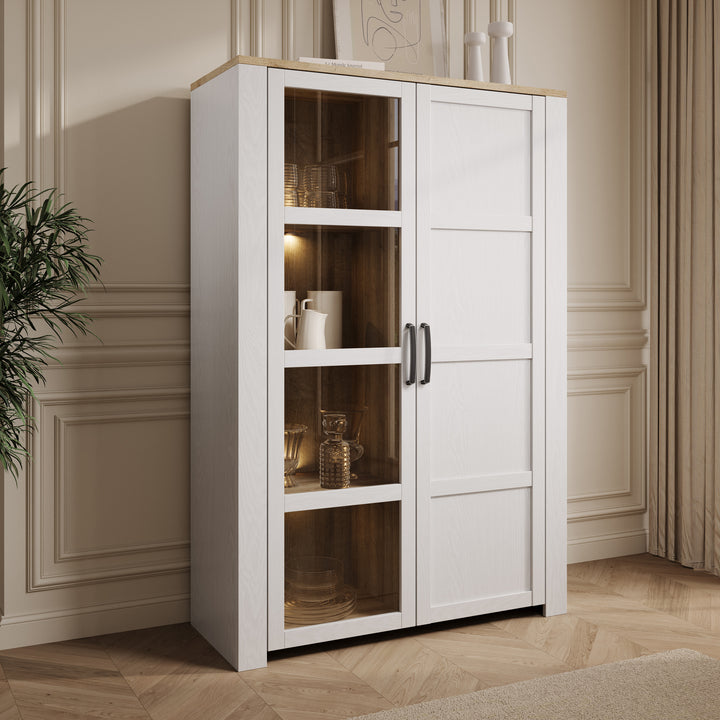 Borello - Buffetkast - Wit - 106x42x161 cm