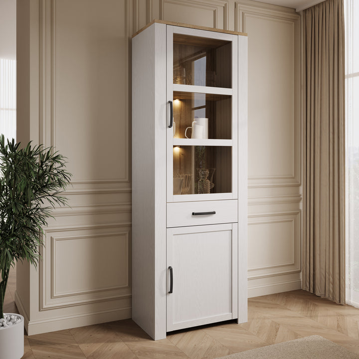 Borello - Buffetkast - Wit - 72x42x205 cm