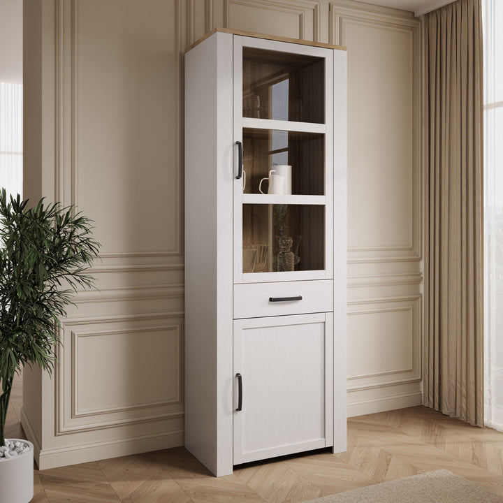 Borello - Buffetkast - Wit - 72x42x205 cm
