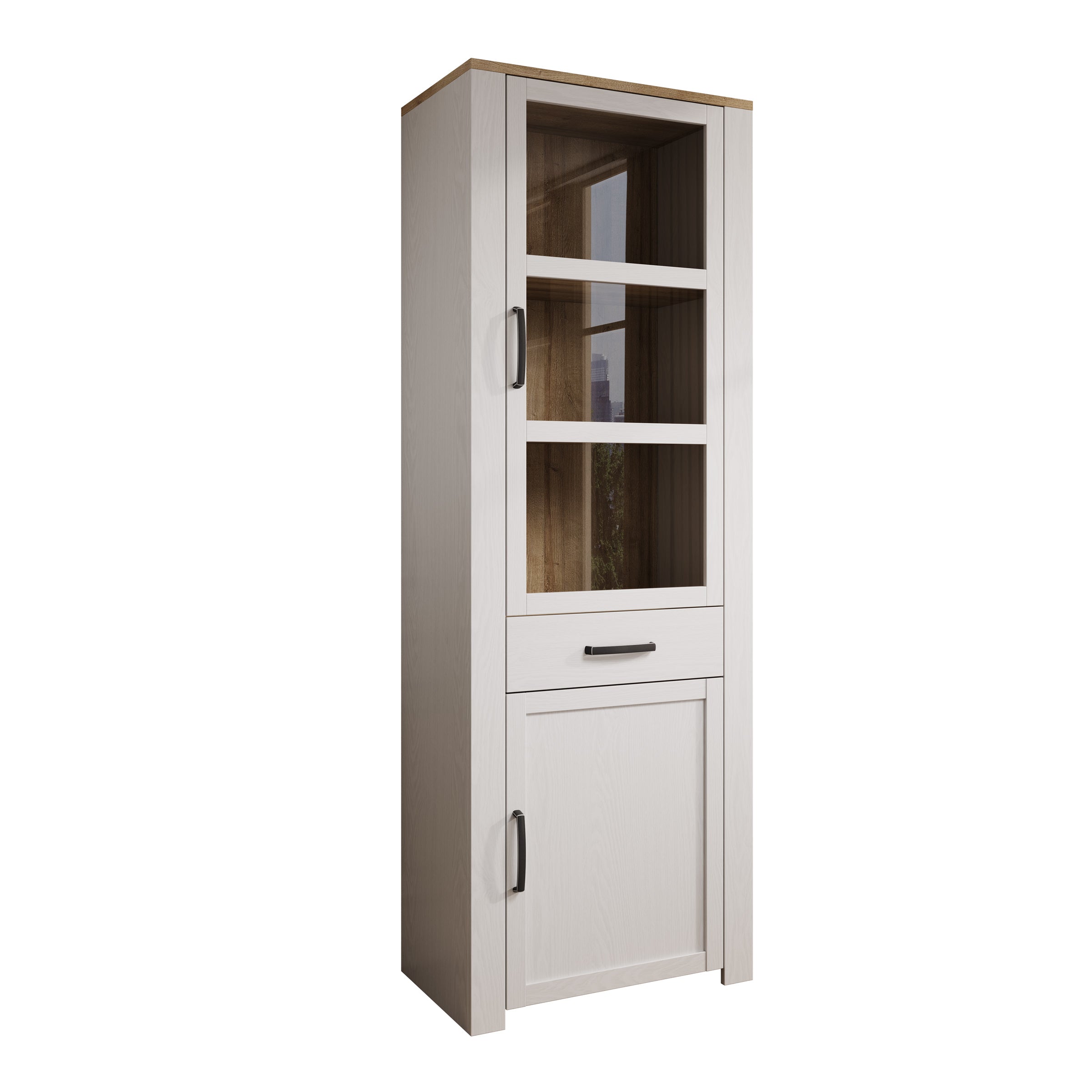 Borello - Buffetkast - Wit - 72x42x205 cm