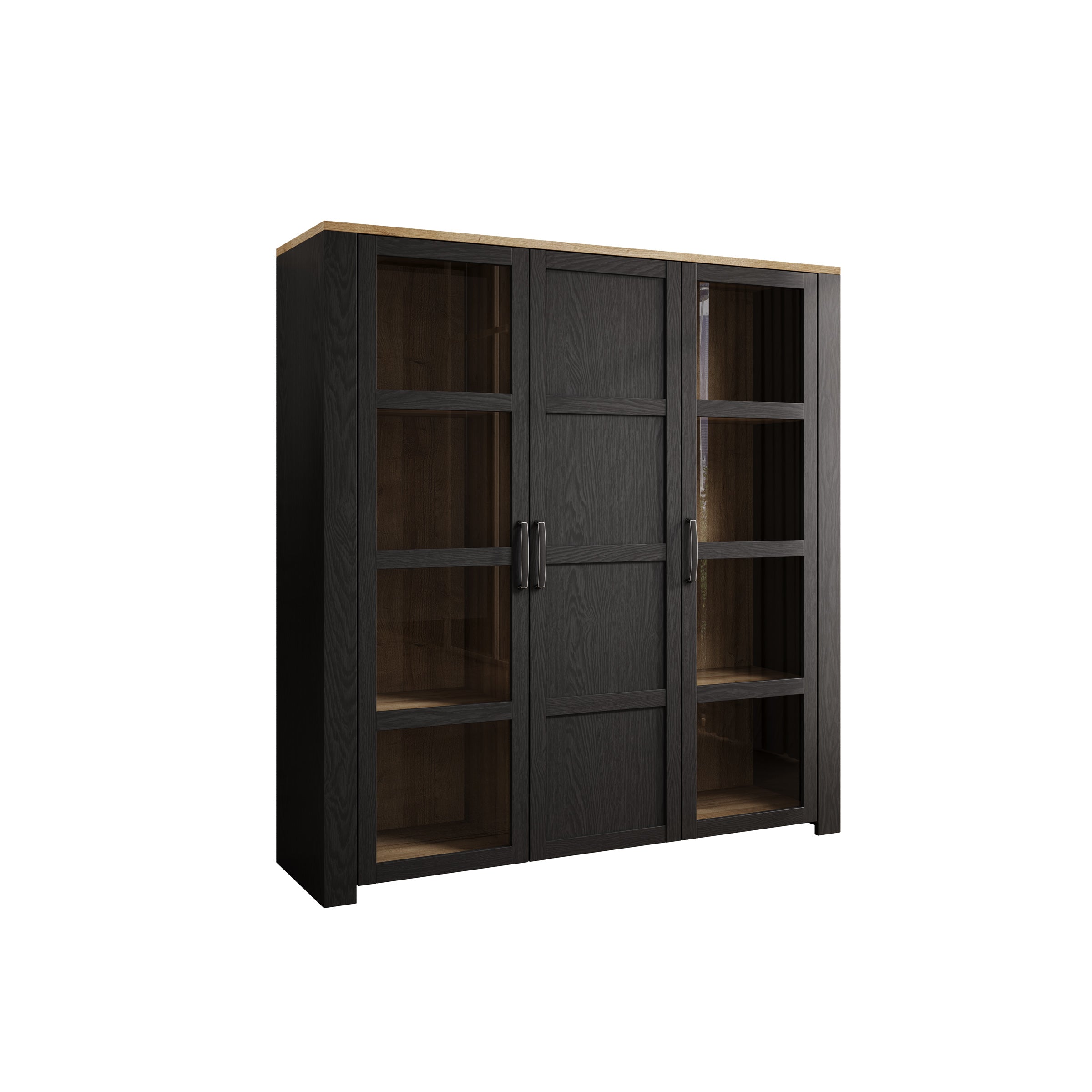 Borello - Buffetkast - Zwart - 151x42x161 cm