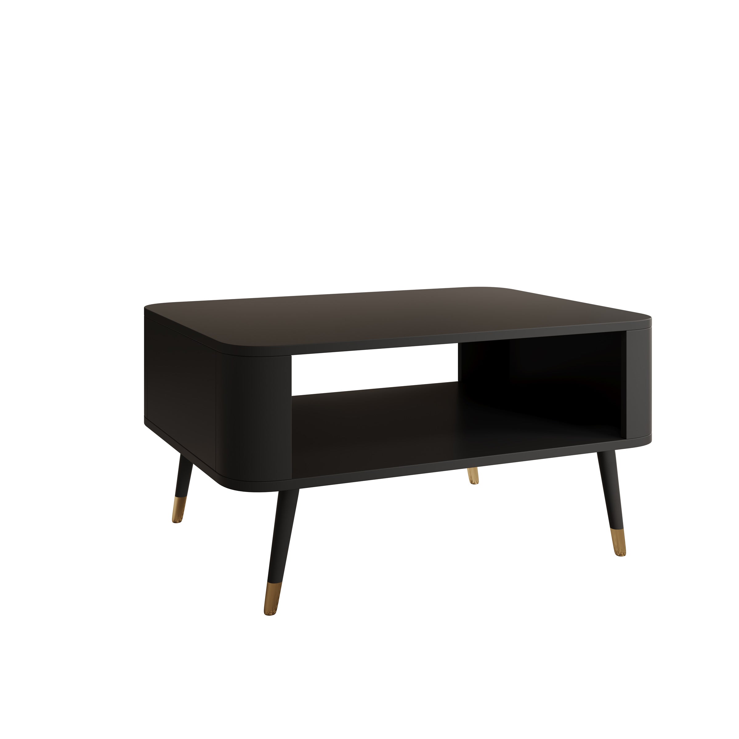 Borneo - Salontafel - Zwart - 80x60x42 cm