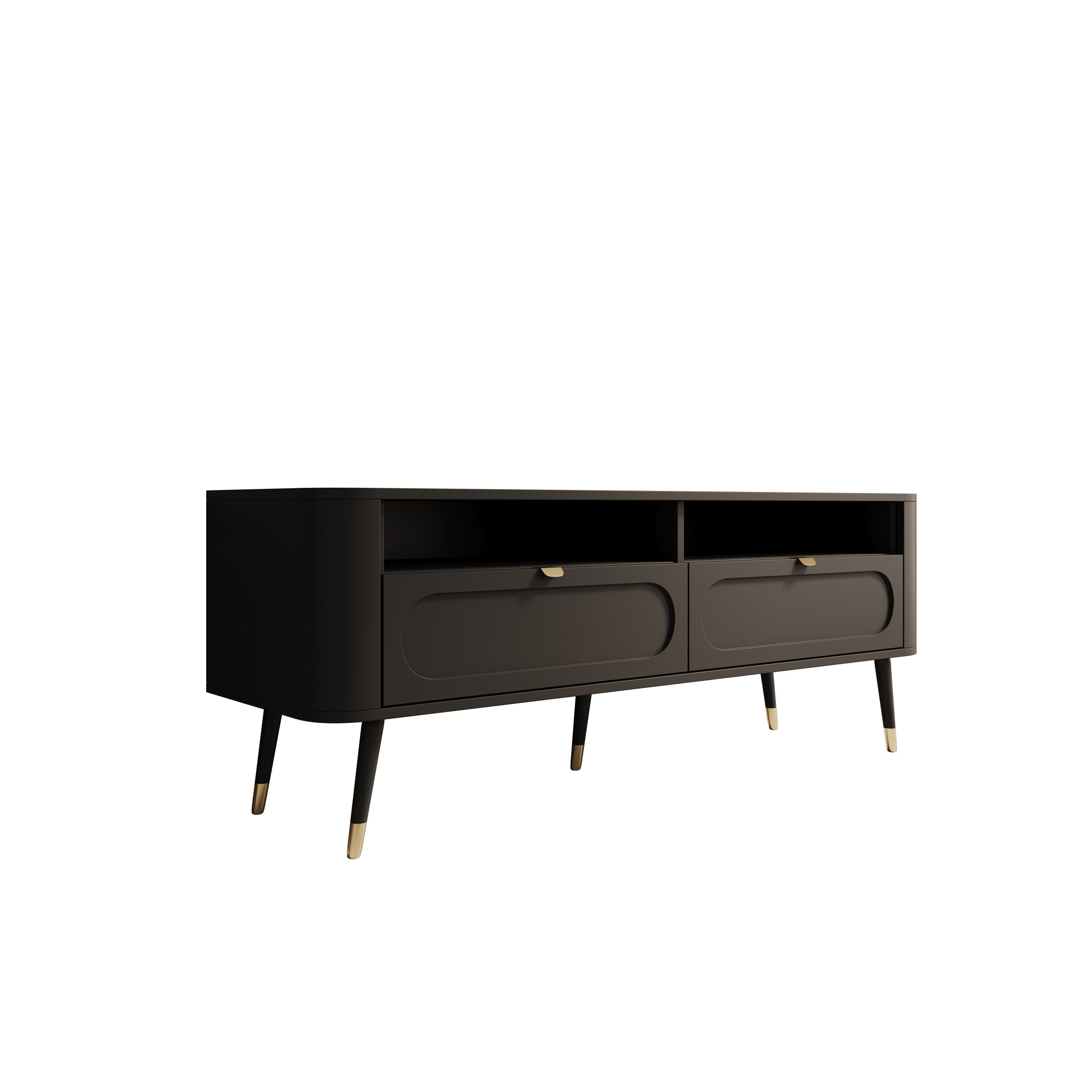 Borneo - TV-Meubel - Zwart - 138x40x53 cm