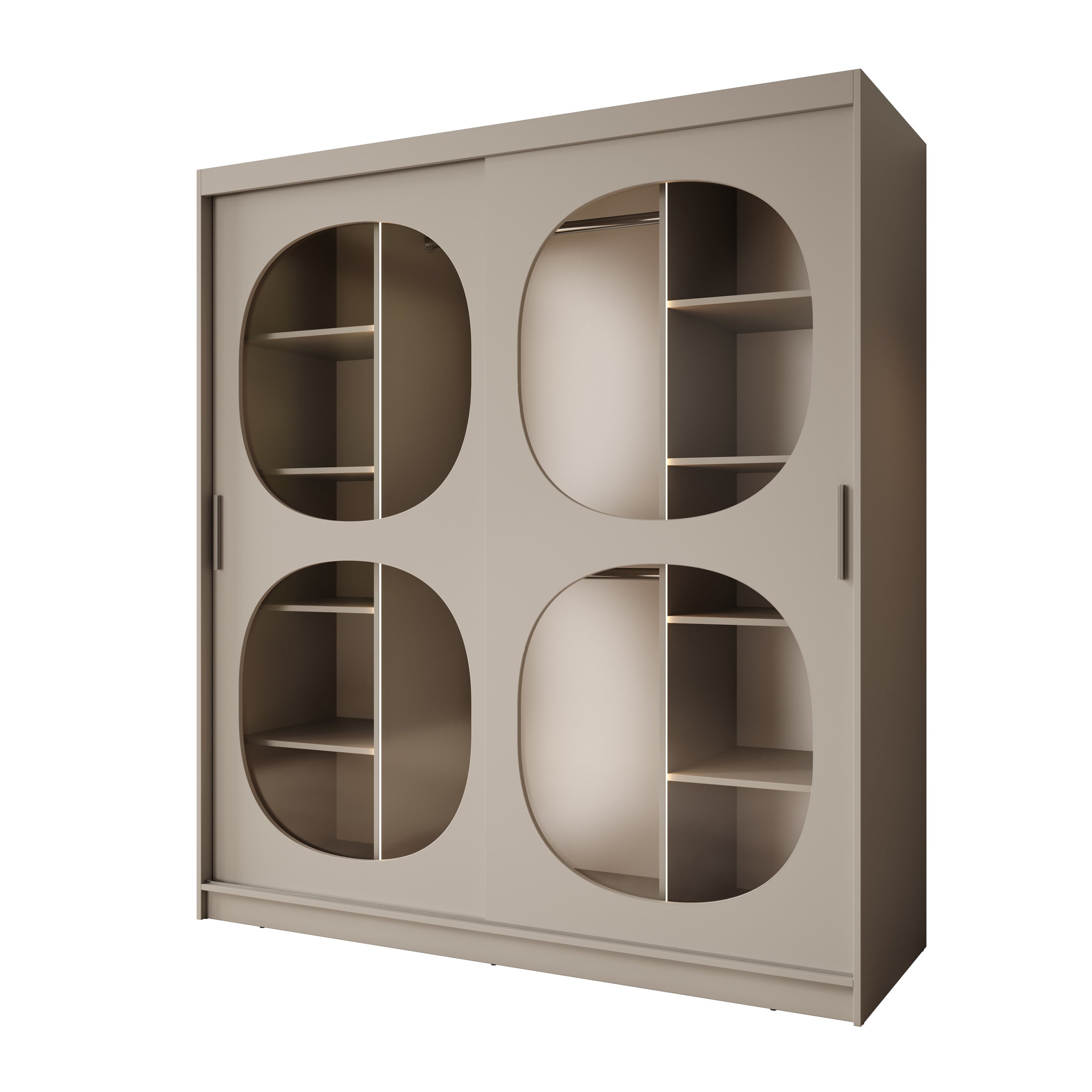 Bravanti - Kledingkast - Beige - 180x62x200 cm