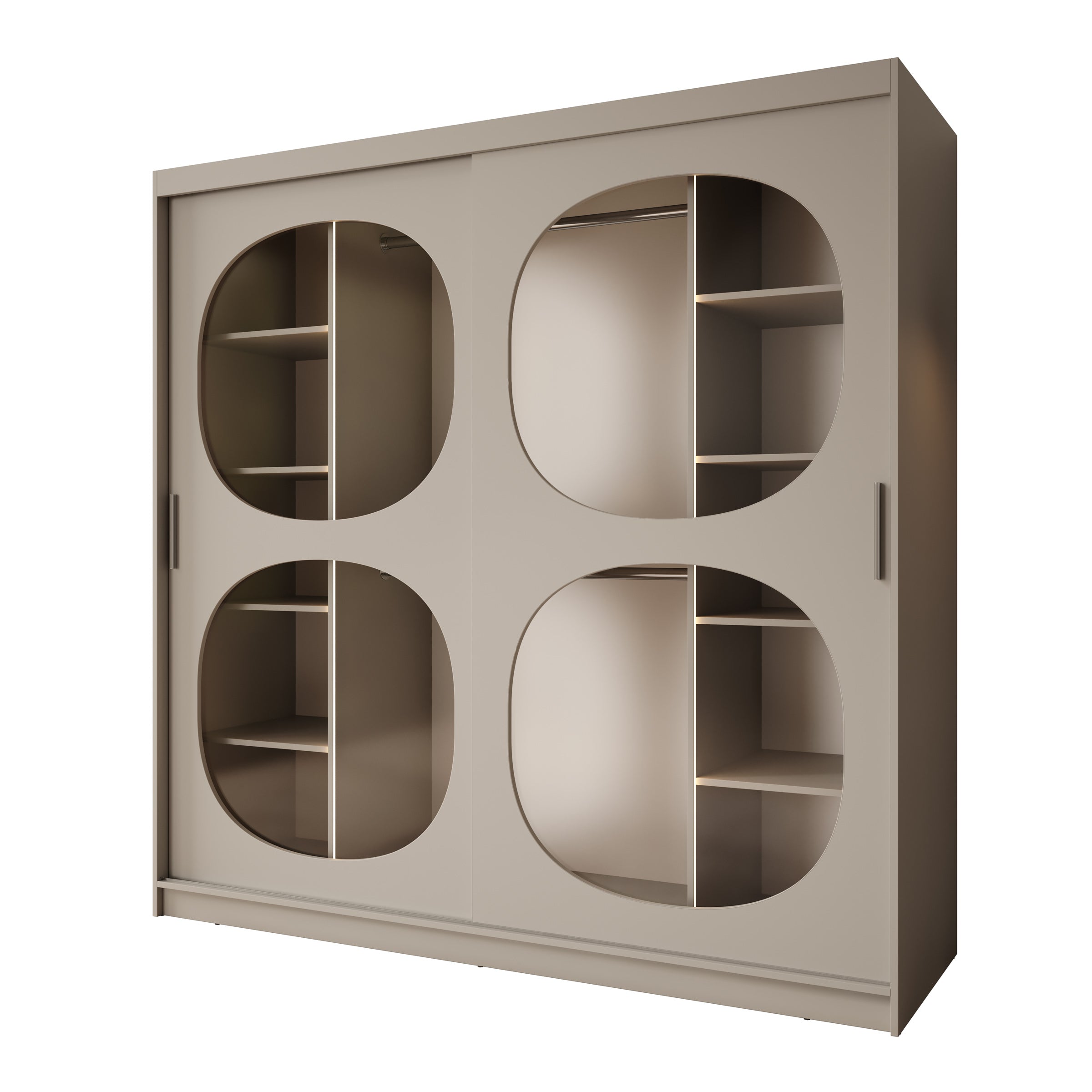 Bravanti - Kledingkast - Beige - 200x62x200 cm