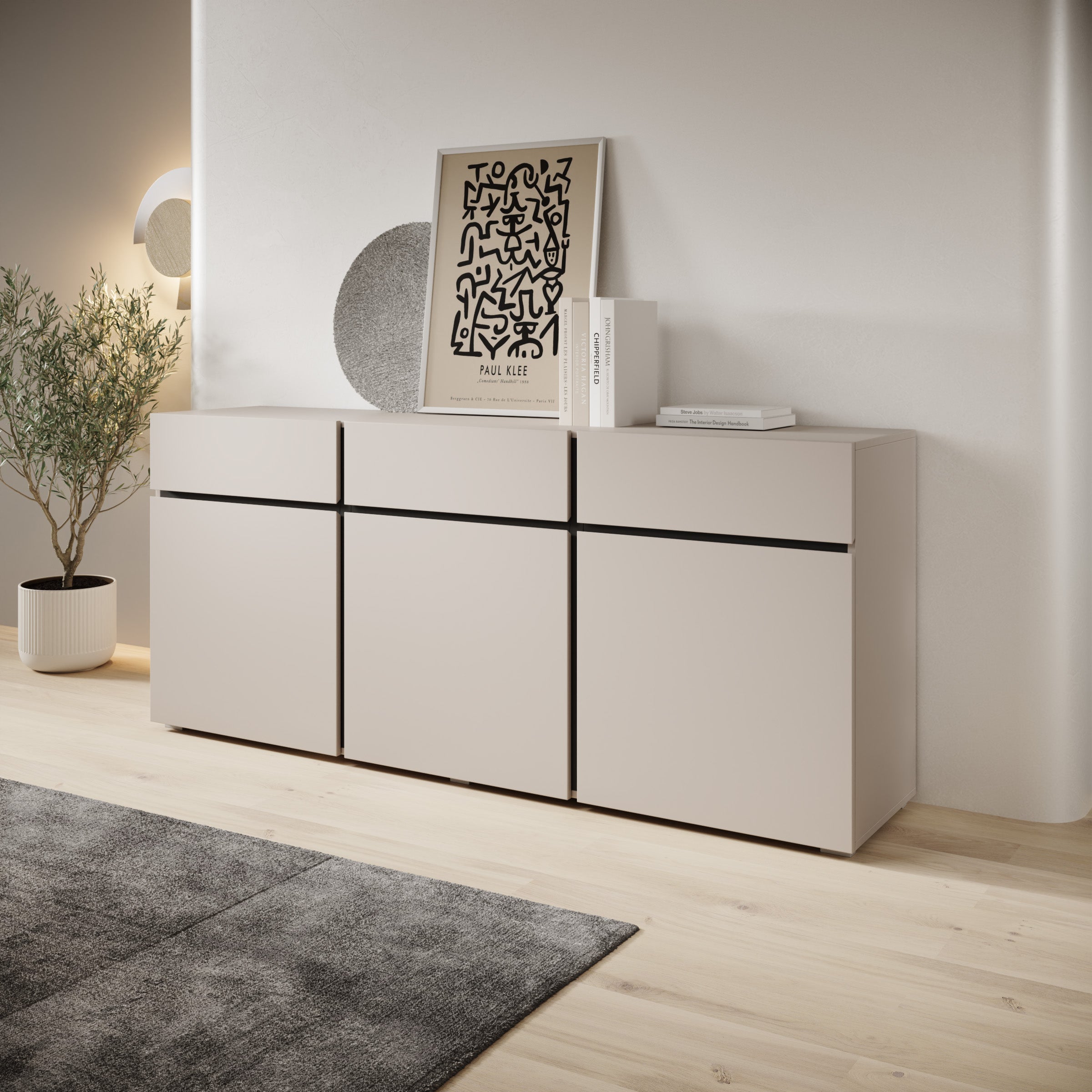 Cainan - Dressoir - Beige - 180x40x78 cm