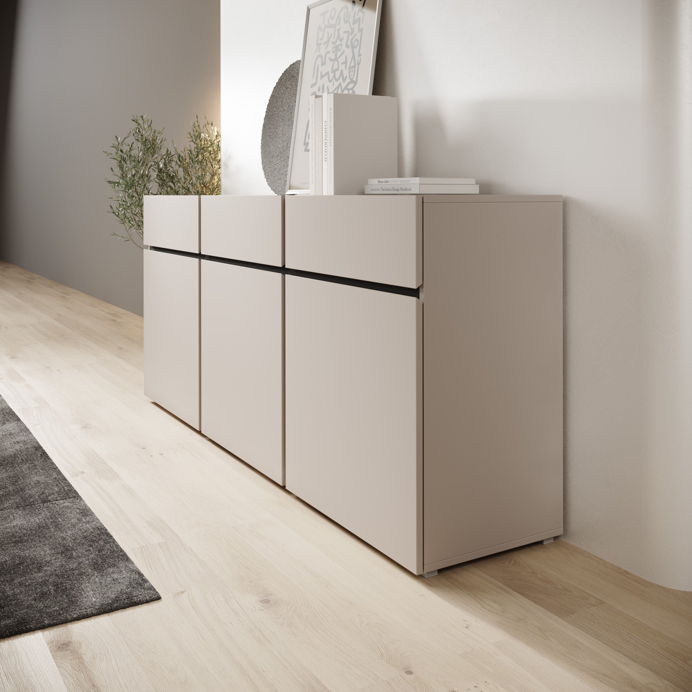 Cainan - Dressoir - Beige - 180x40x78 cm