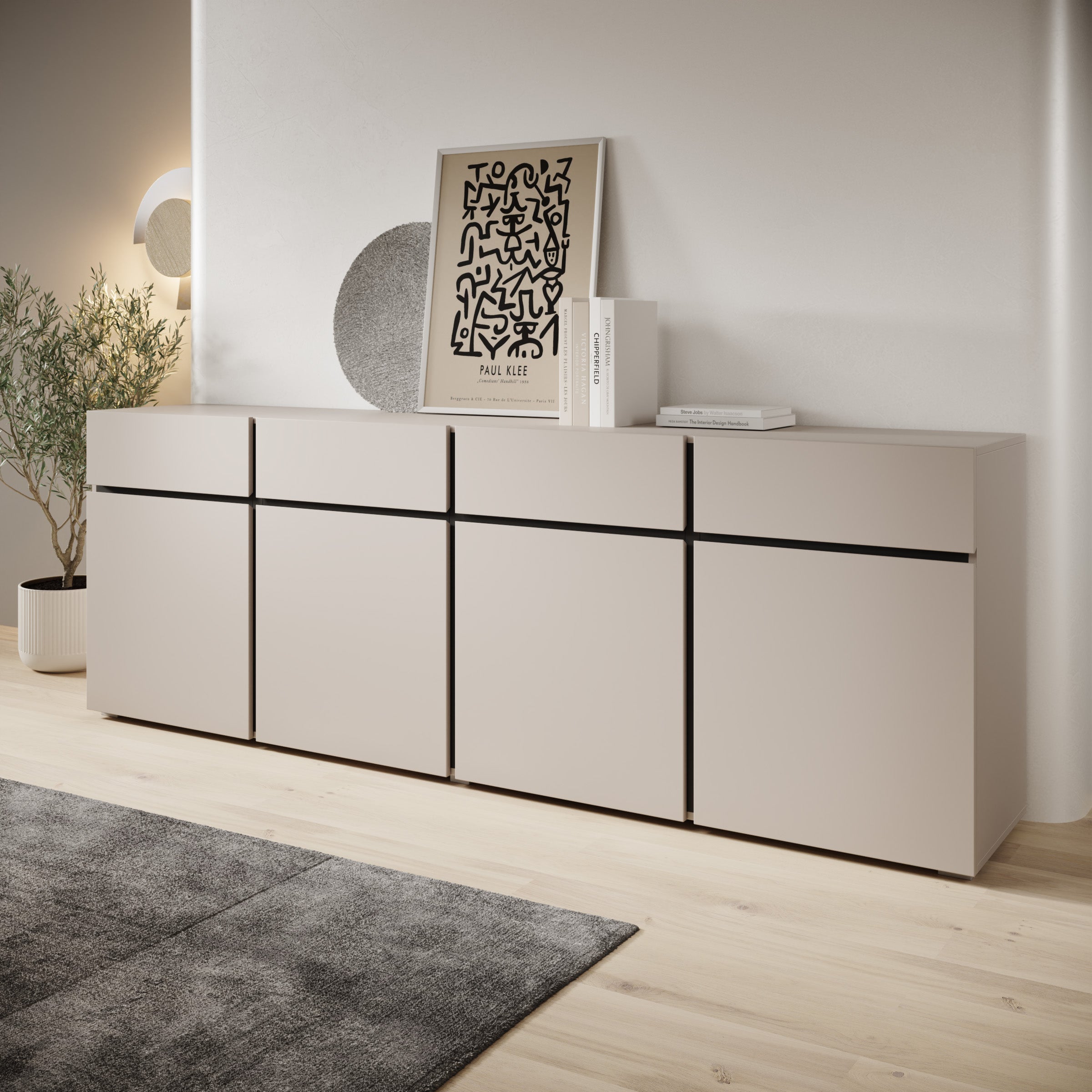 Cainan - Dressor - Beige - 225x40x78 cm