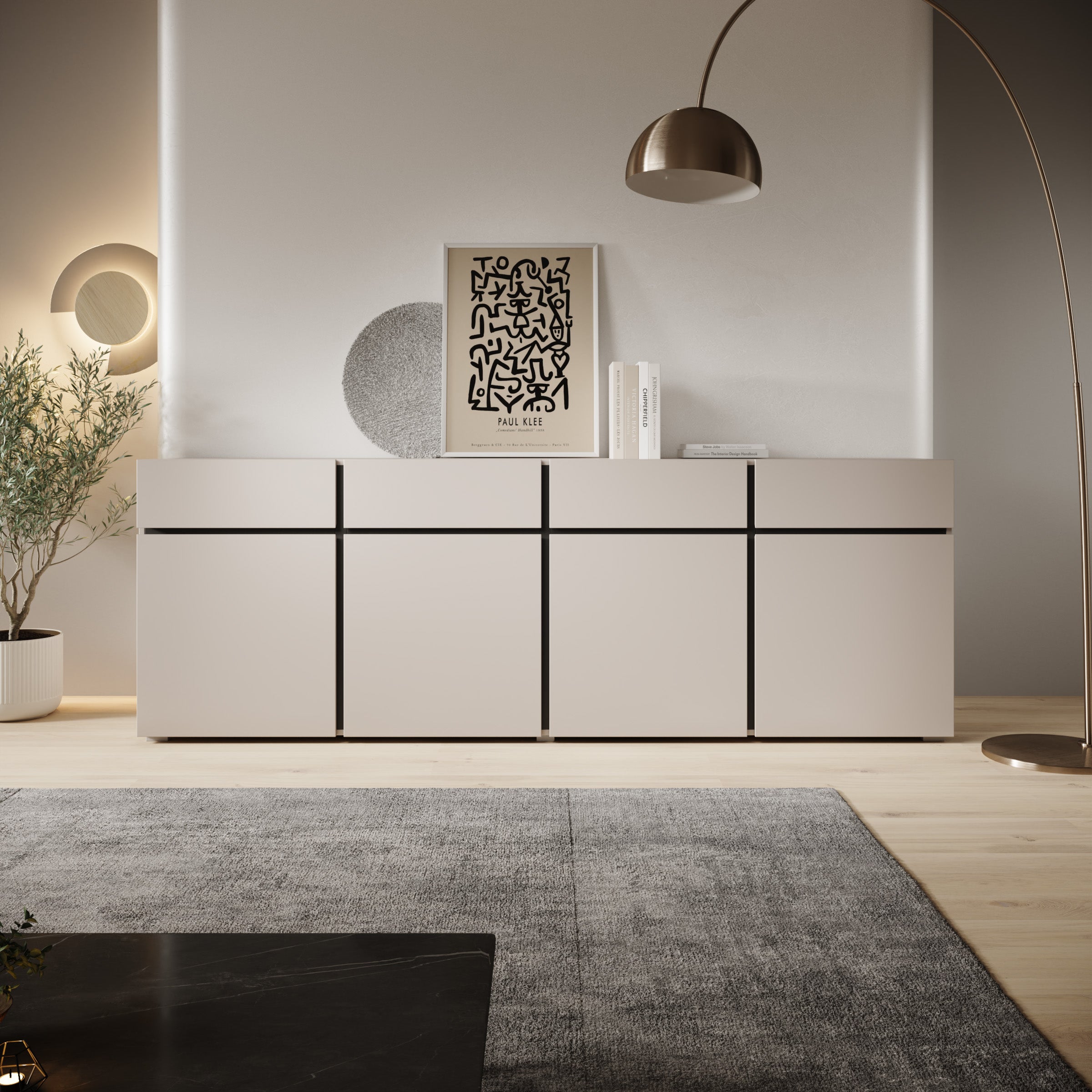 Cainan - Dressor - Beige - 225x40x78 cm