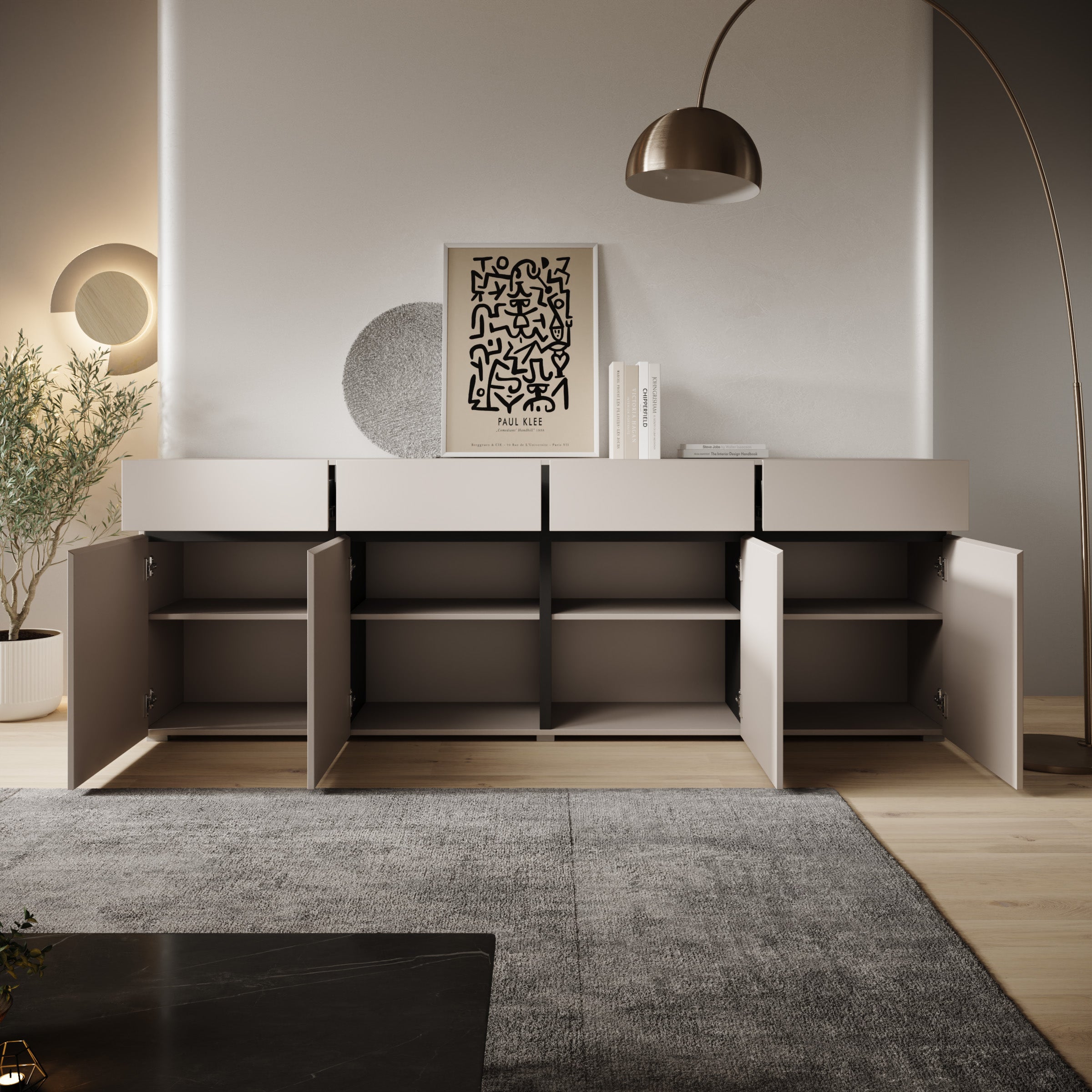 Cainan - Dressor - Beige - 225x40x78 cm