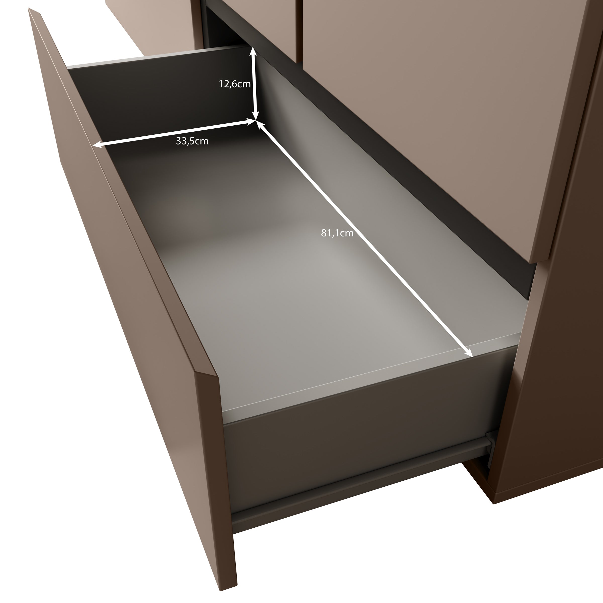 Cainan - Kledingkast 4-deurs - Beige - 180x60x210 cm