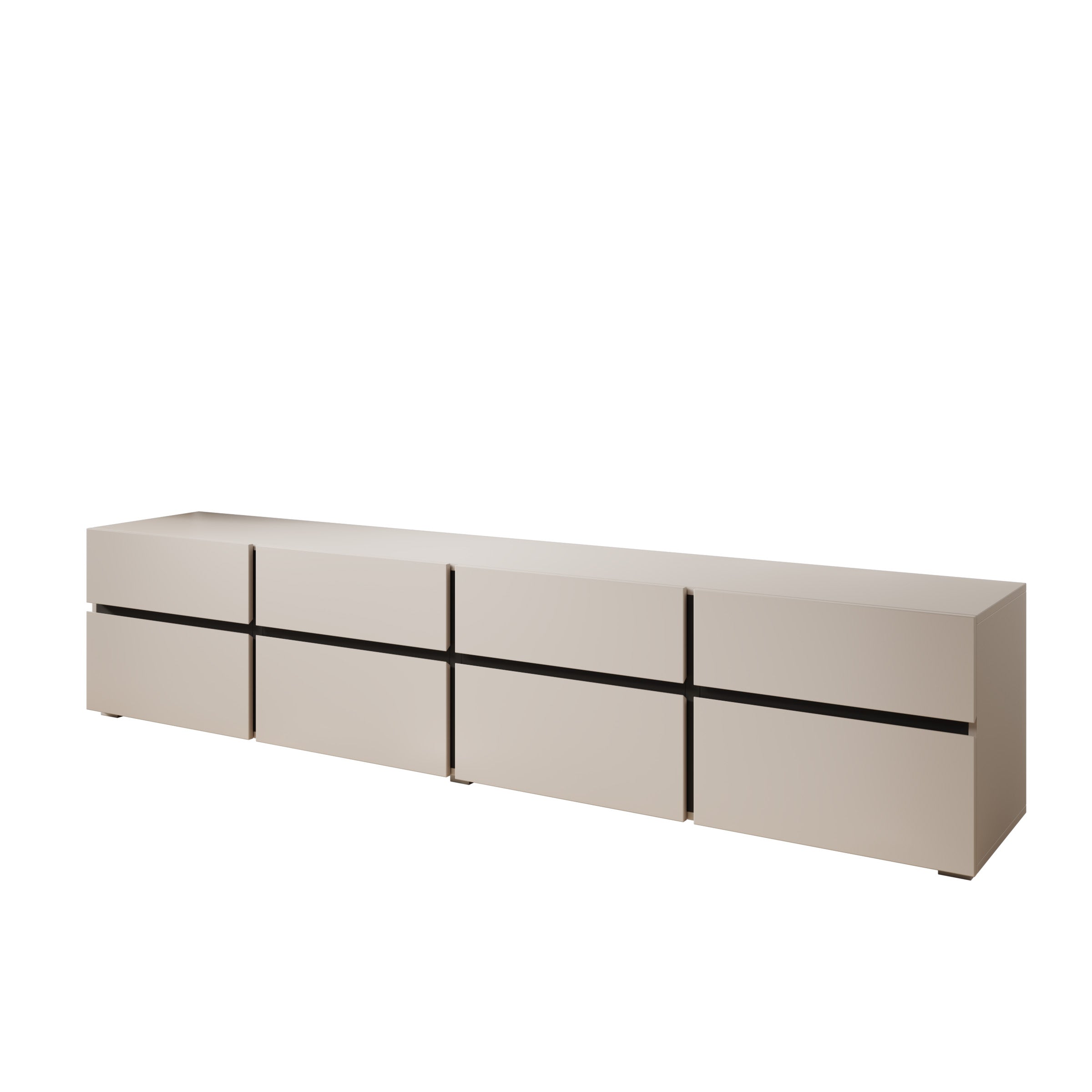 Cainan - TV-Meubel - Beige - 225x40x48 cm