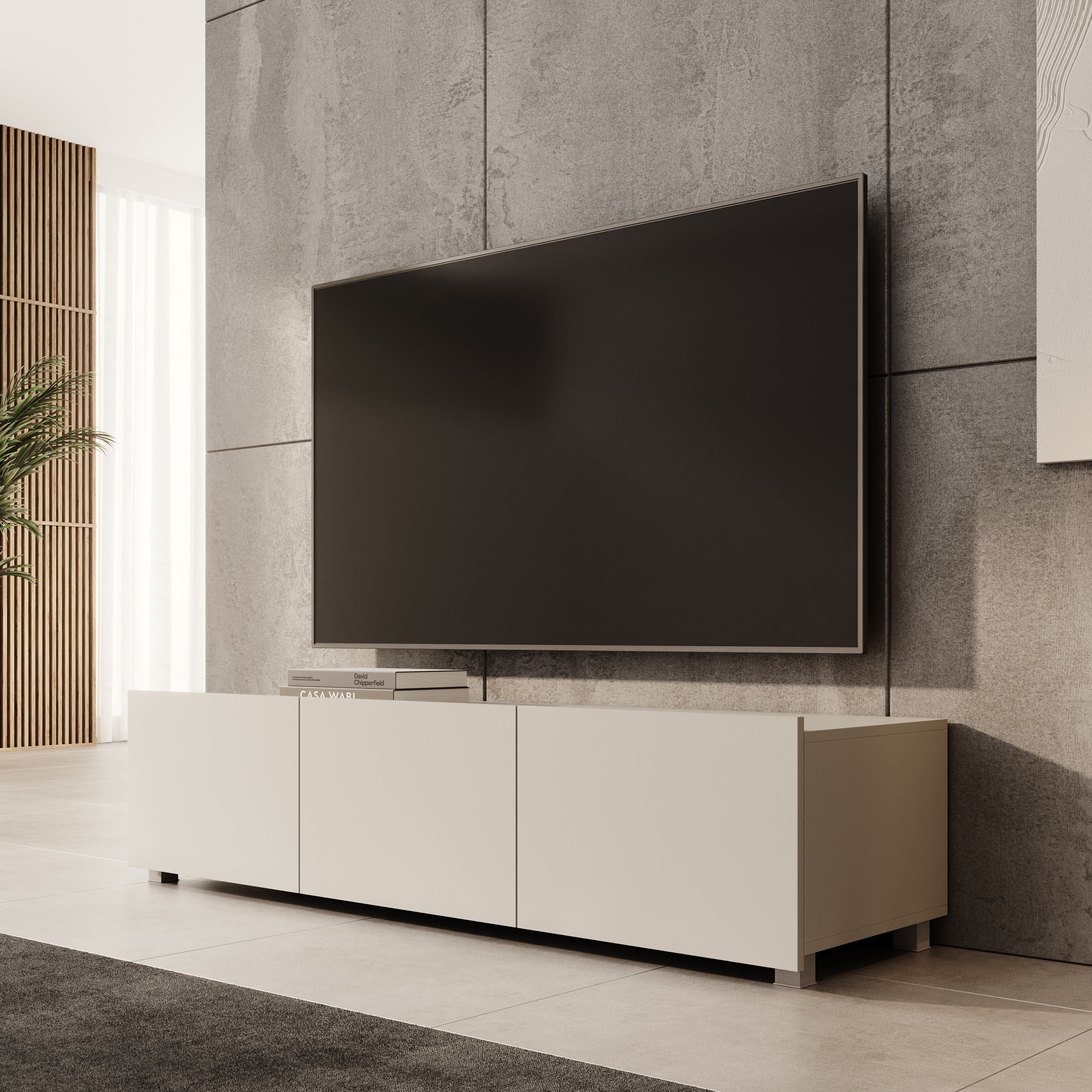 Calabas - TV-Meubel - Beige - 150x43x37 cm