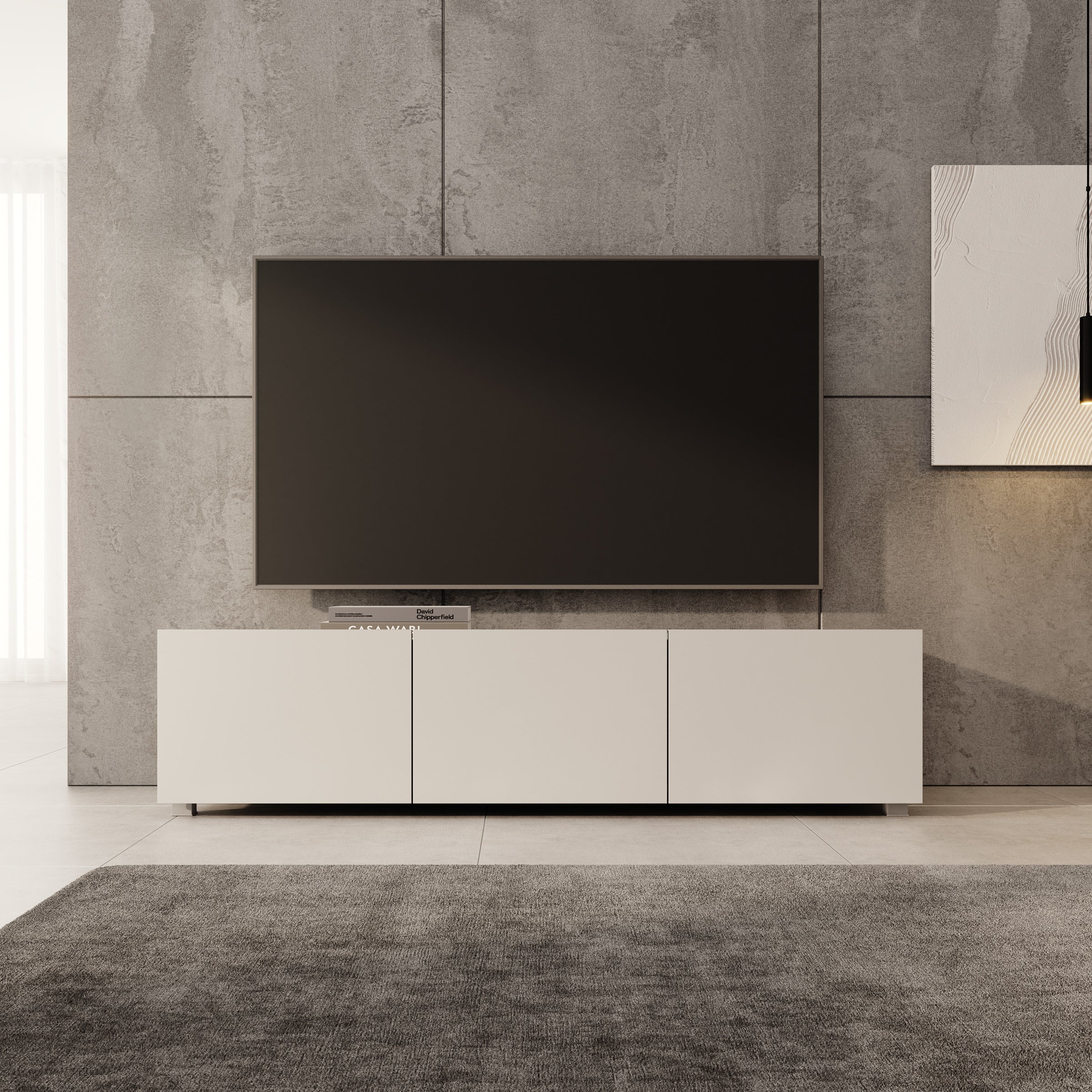 Calabas - TV-Meubel - Beige - 150x43x37 cm