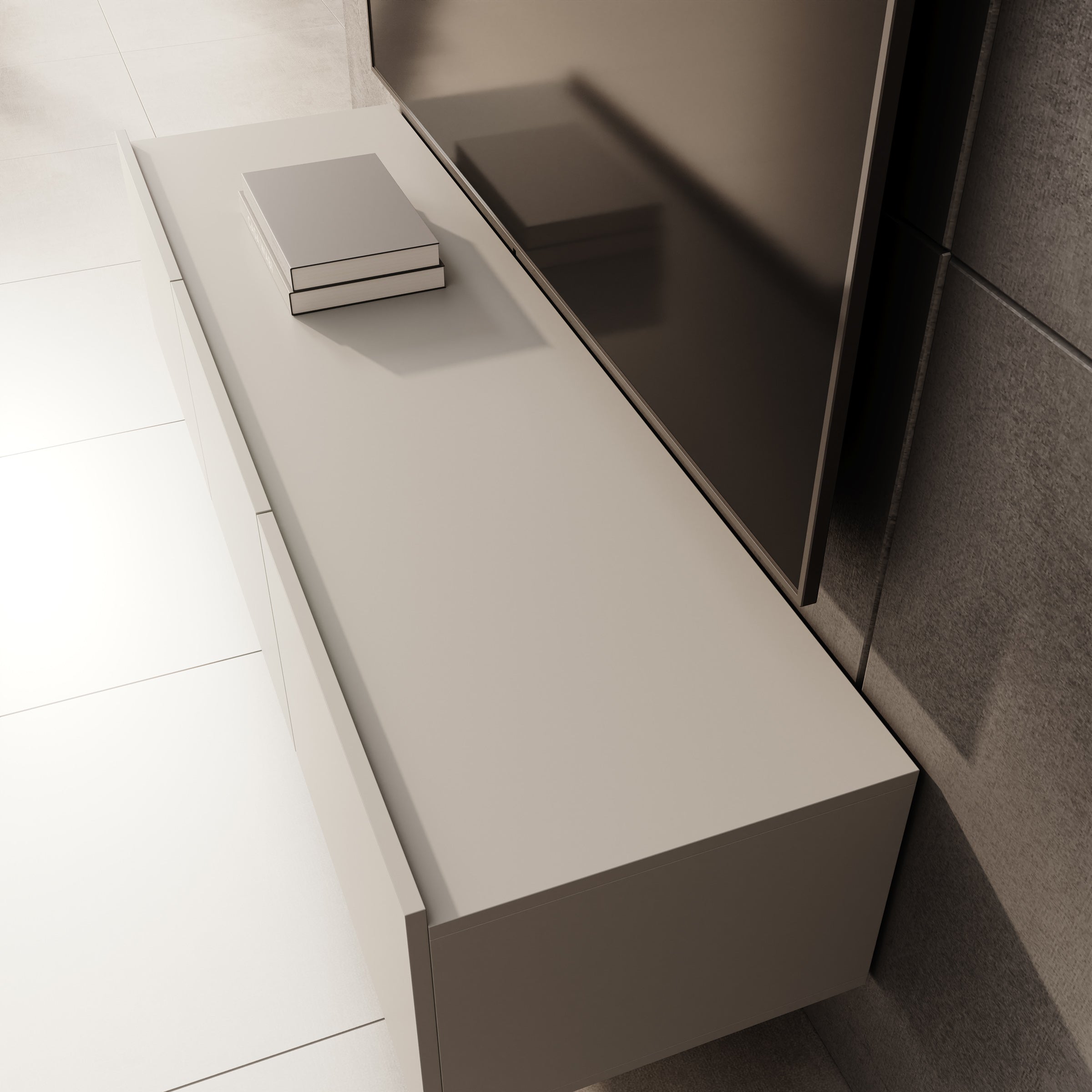 Calabas - TV-Meubel - Beige - 150x43x37 cm