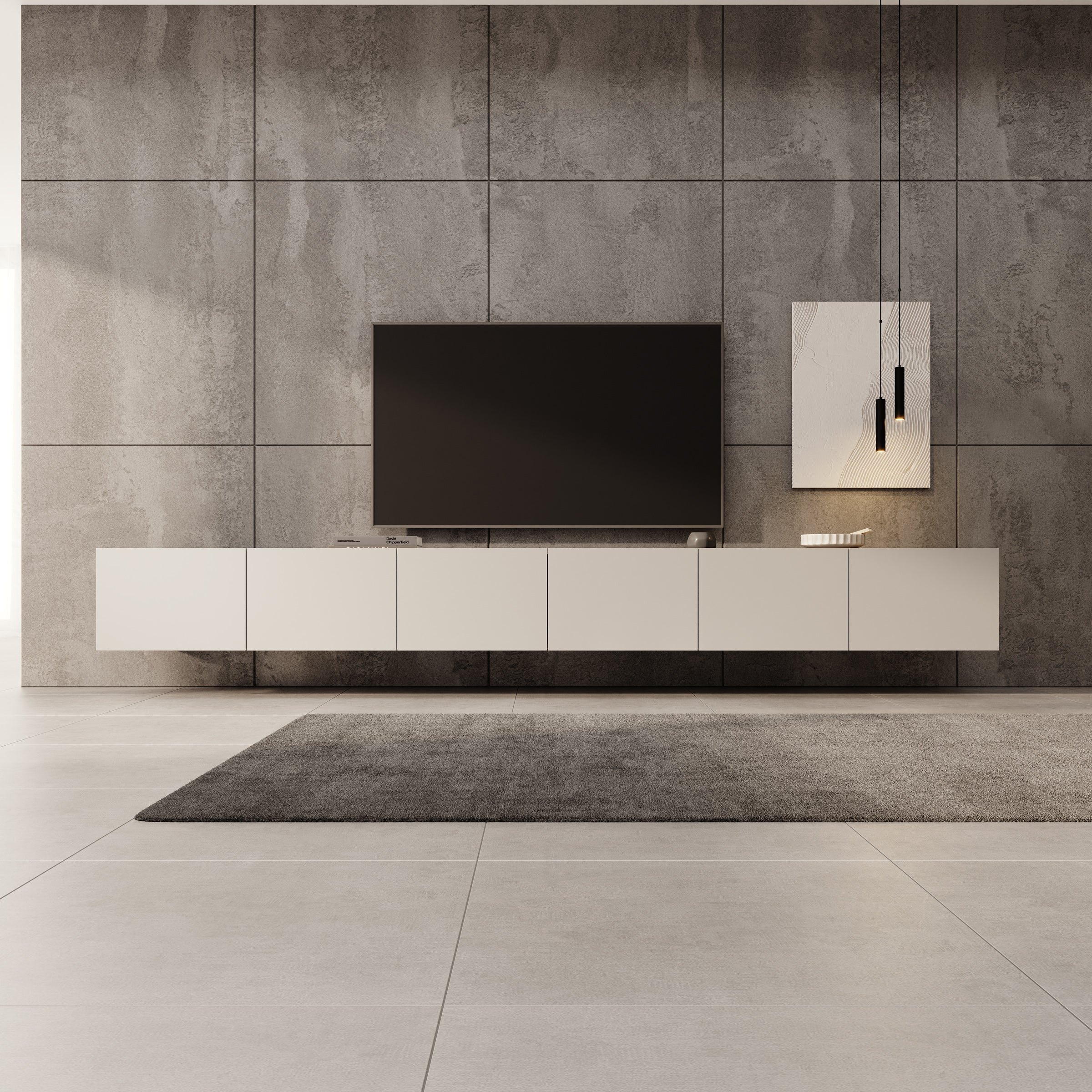 Calabas - TV-Meubel - Beige - 300x43x37 cm