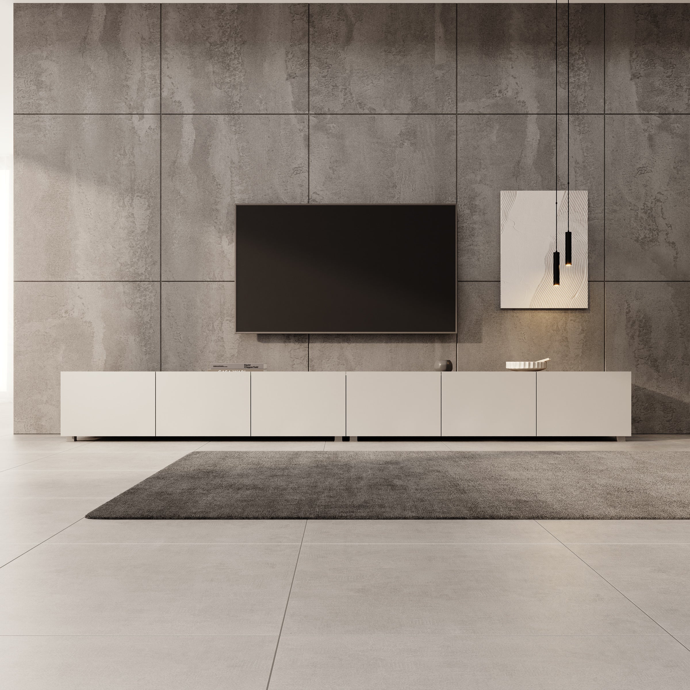 Calabas - TV-Meubel - Beige - 300x43x37 cm