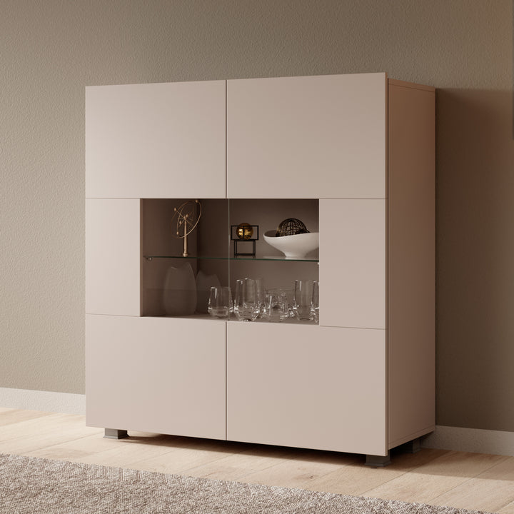 Calgary - Dressoir - Beige - 100x35x107 cm