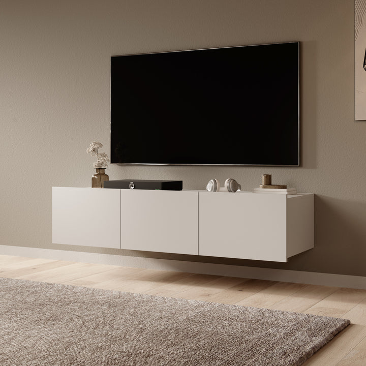 Calgary - TV-Meubel - met 3 deuren - Beige - 150x43x37 cm