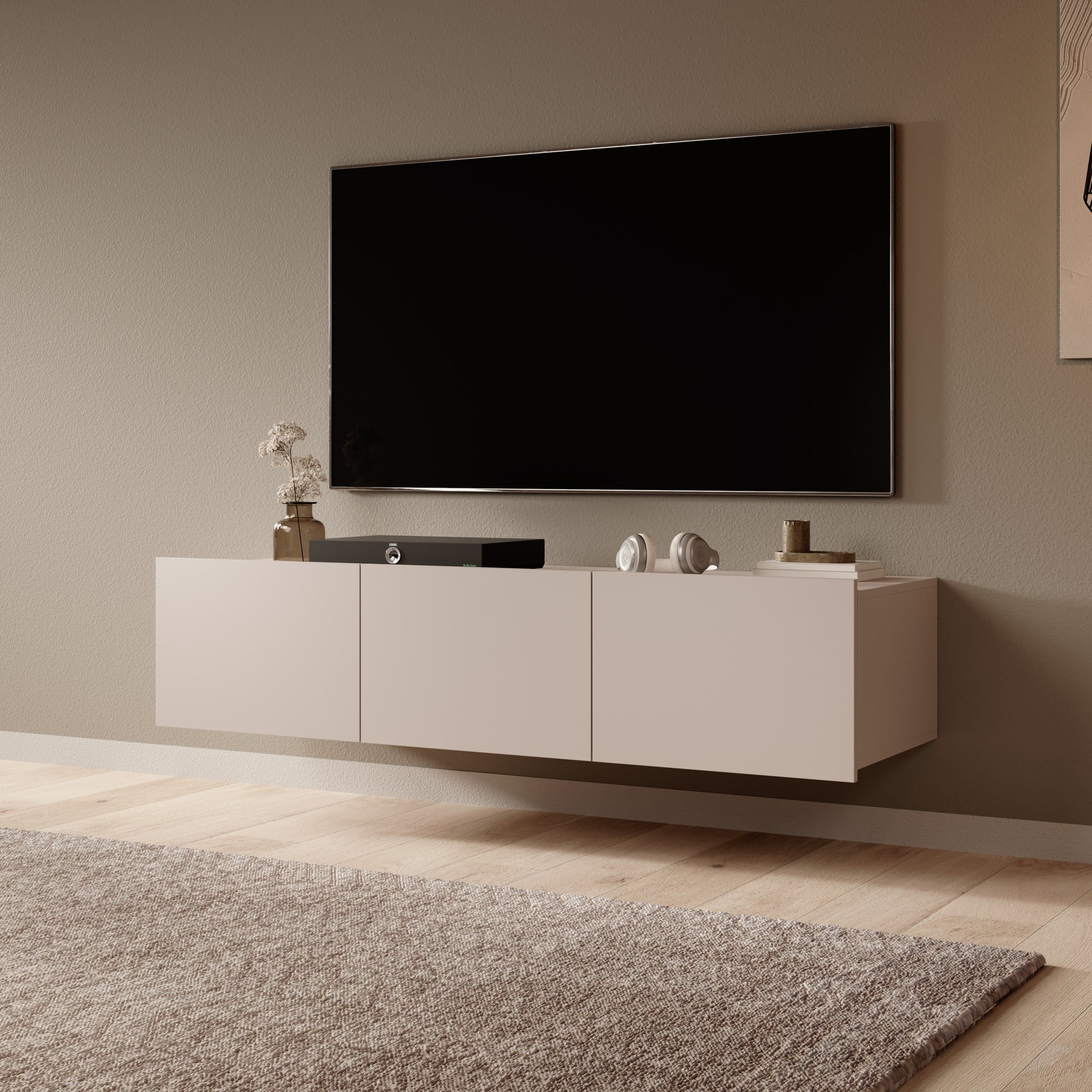 Calgary - TV-Meubel met 3 deuren - Beige - 150 cm