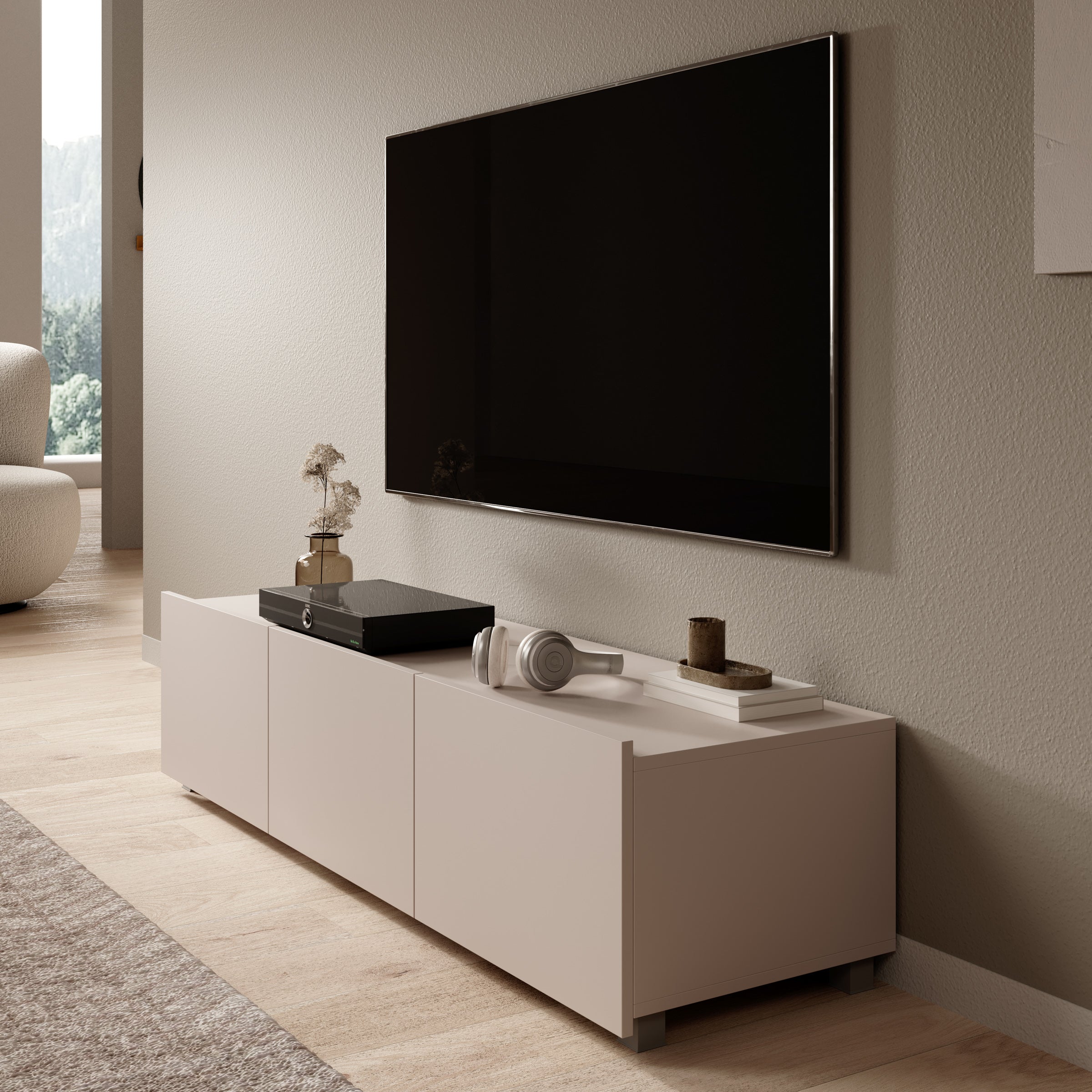 Calgary - TV-Meubel met 3 deuren - Beige - 150 cm