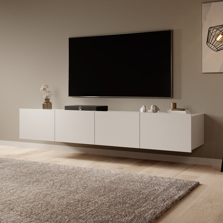 Calgary - TV-Meubel met 4 deuren - Beige - 200x43x37 cm