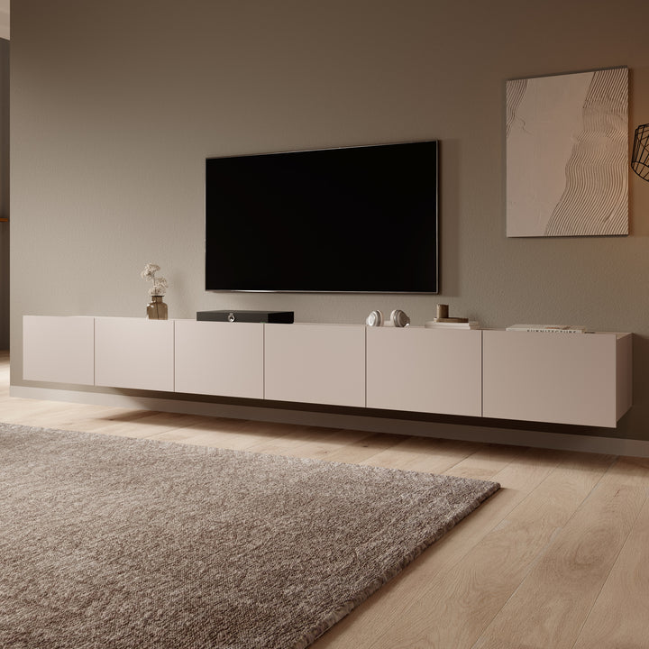 Calgary - TV-Meubel met 6 deuren - Beige - 300 cm