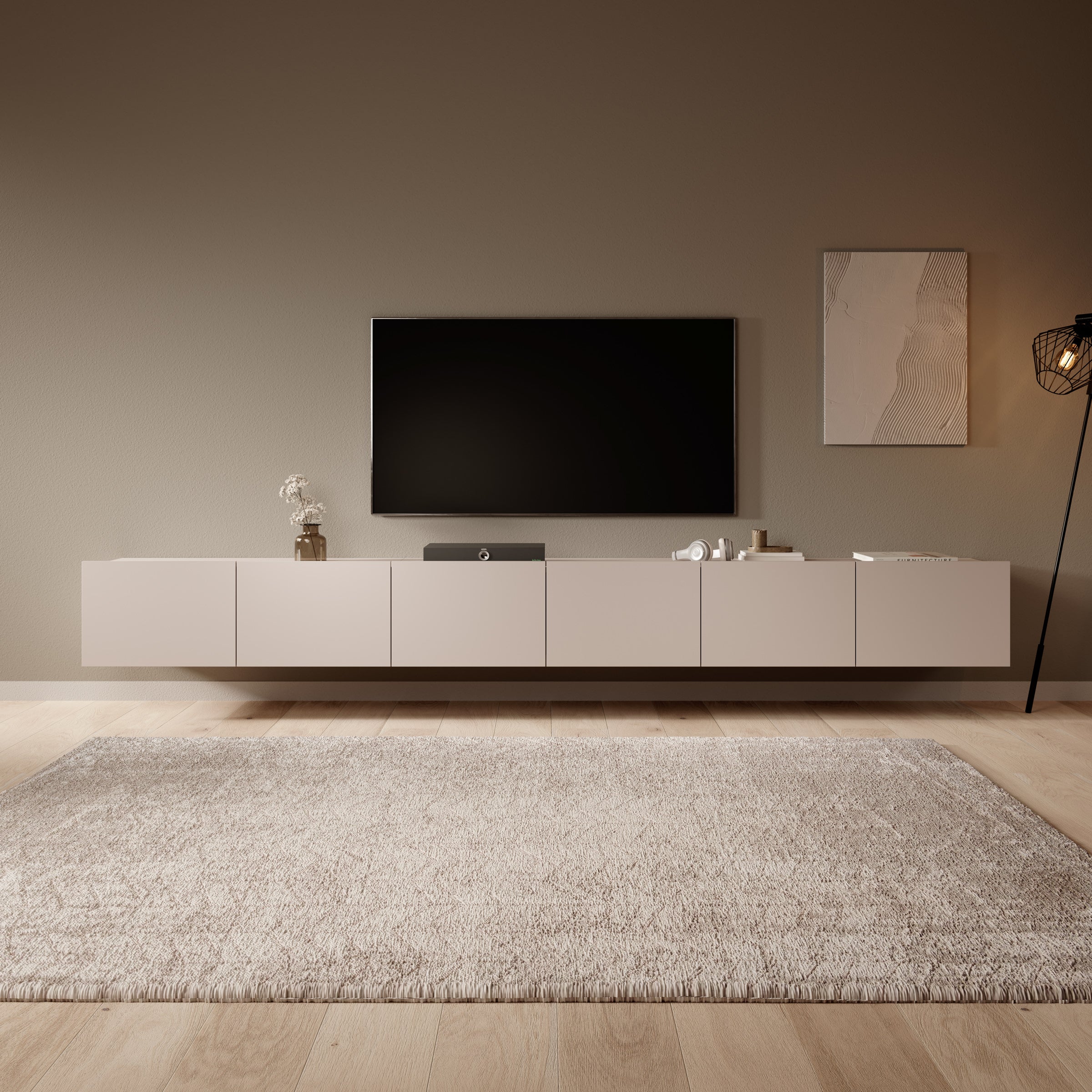 Calgary - TV-Meubel met 6 deuren - Beige - 300 cm