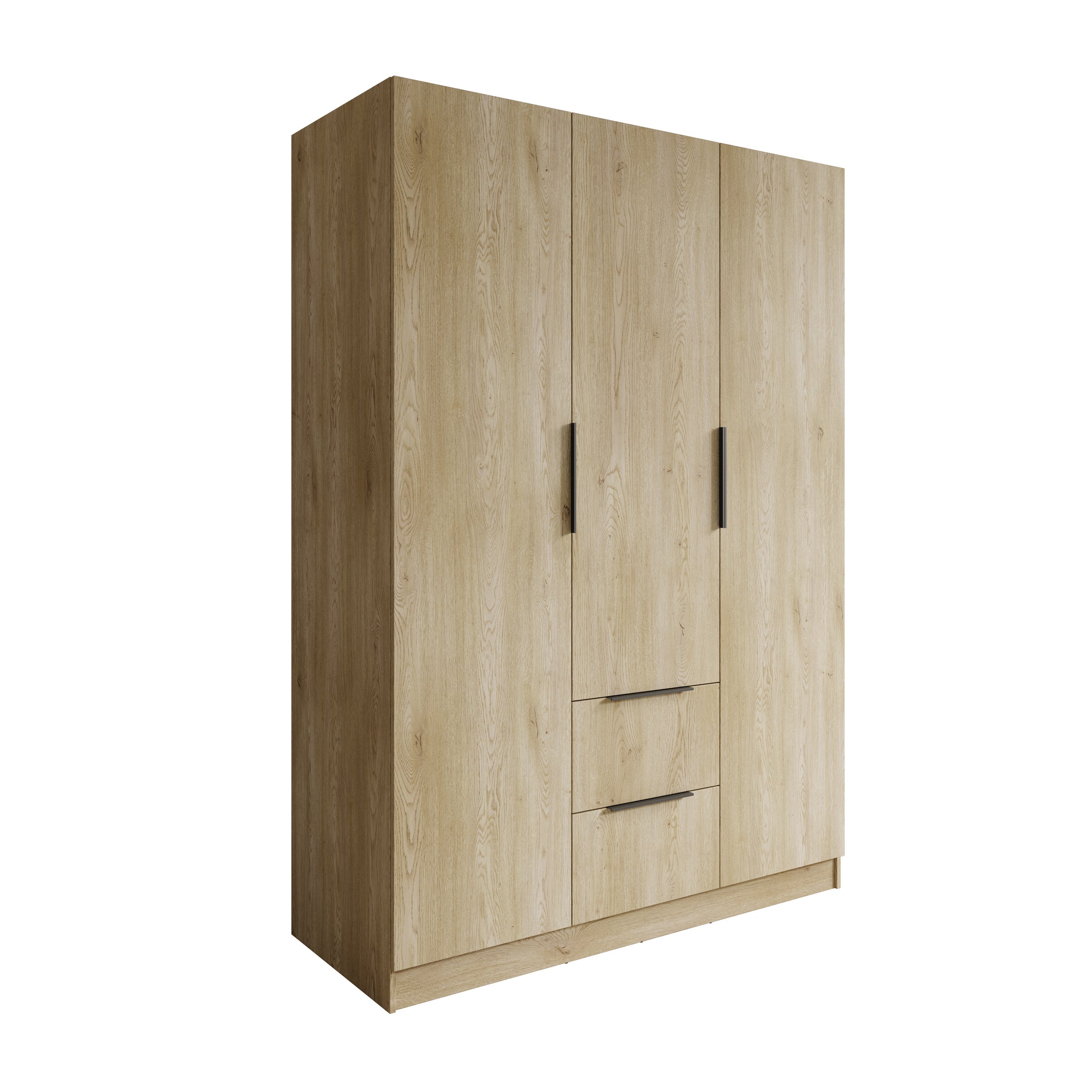 Caliero - Kledingkast 3-deurs - Eikenpatroon - 150x60x216 cm