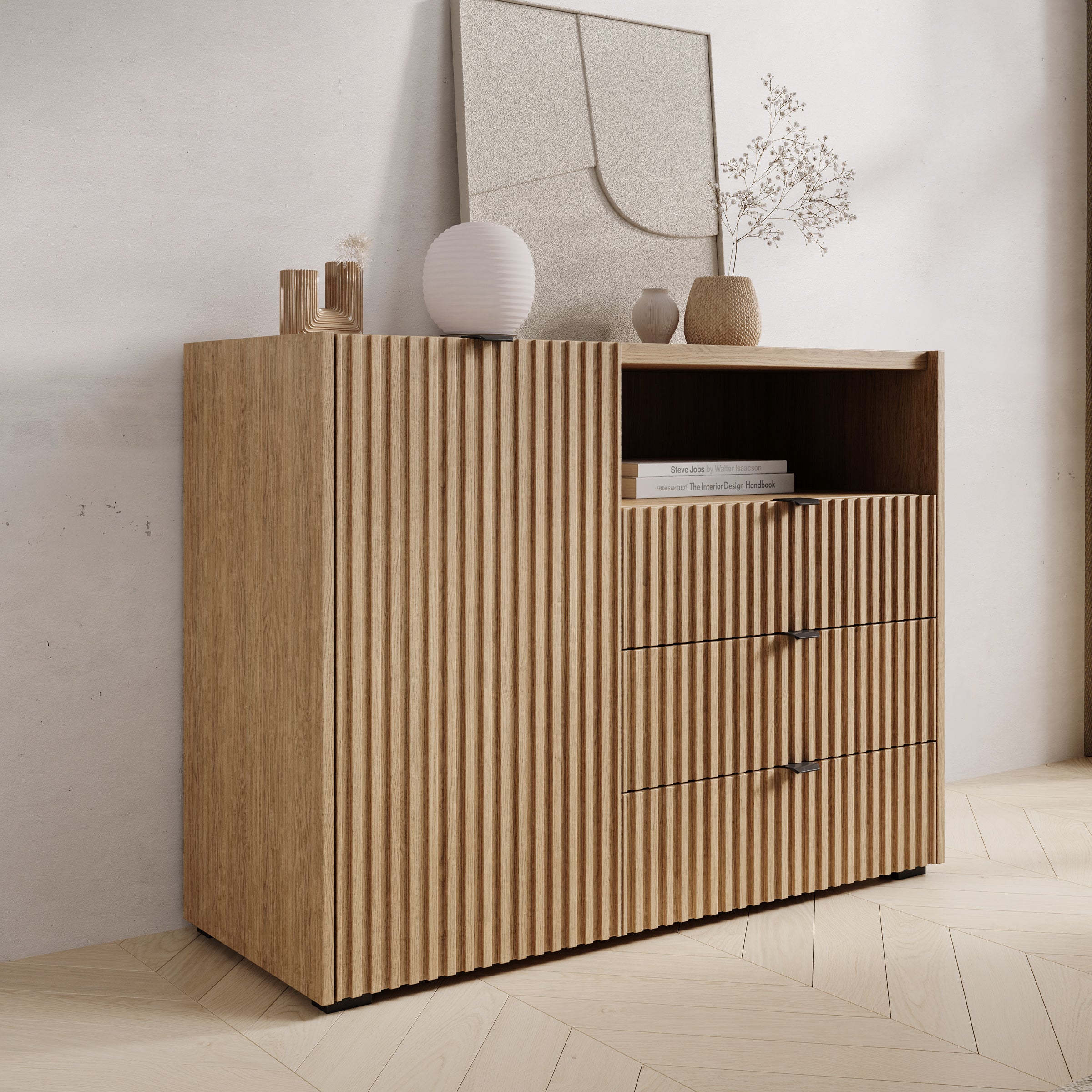 Callahan - Dressoir - Eiken - 106x40x80 cm