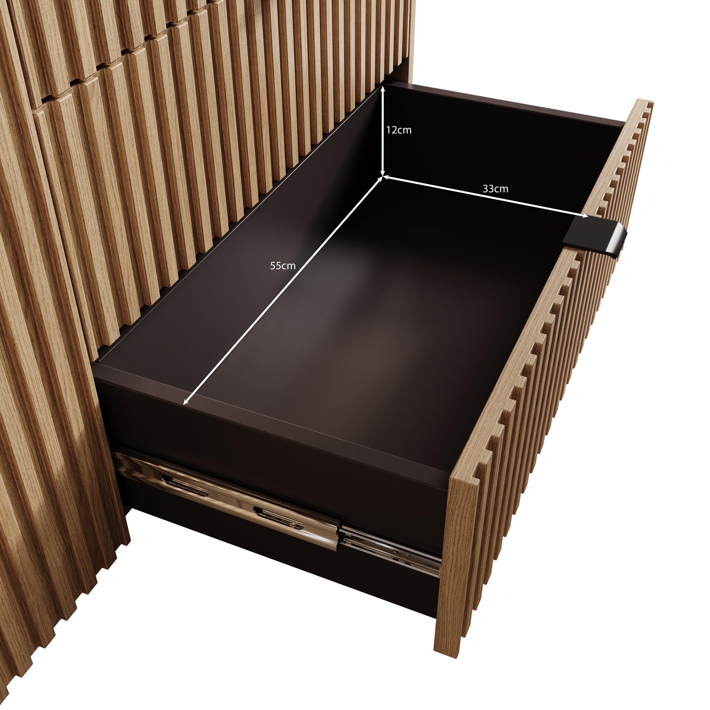 Callahan - Dressoir - Eiken - 106x40x80 cm