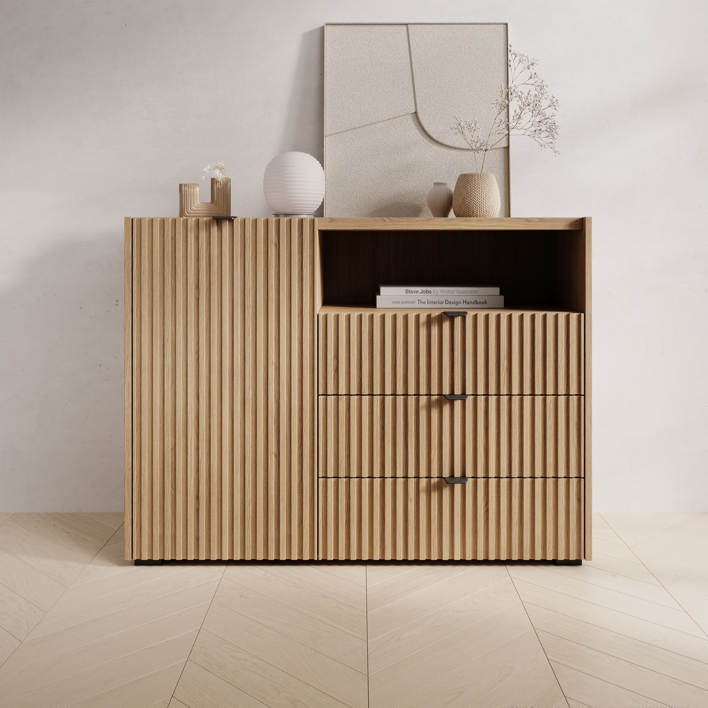 Callahan - Dressoir - Eiken - 106x40x80 cm