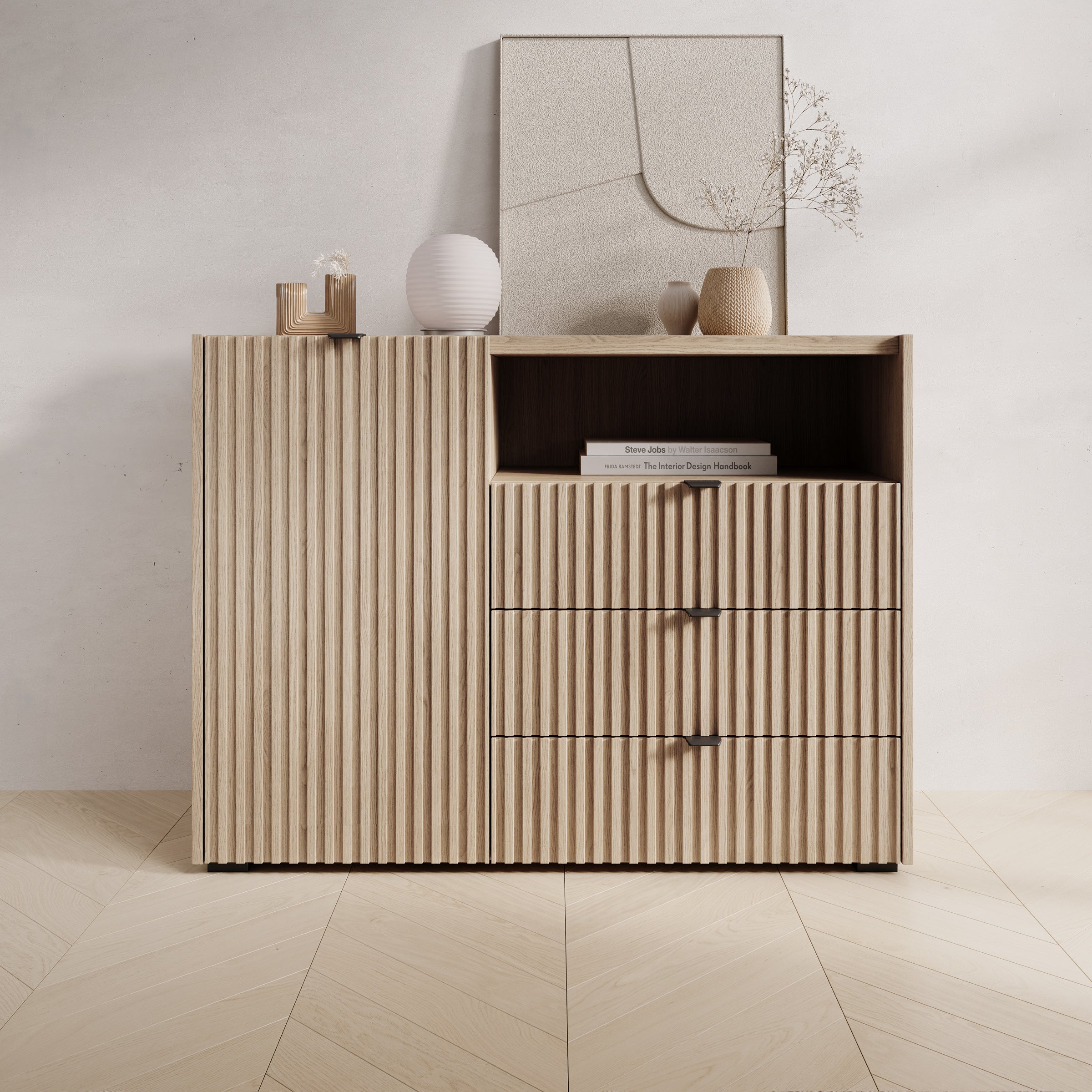 Callahan - Dressoir - Eiken - 106x40x80 cm