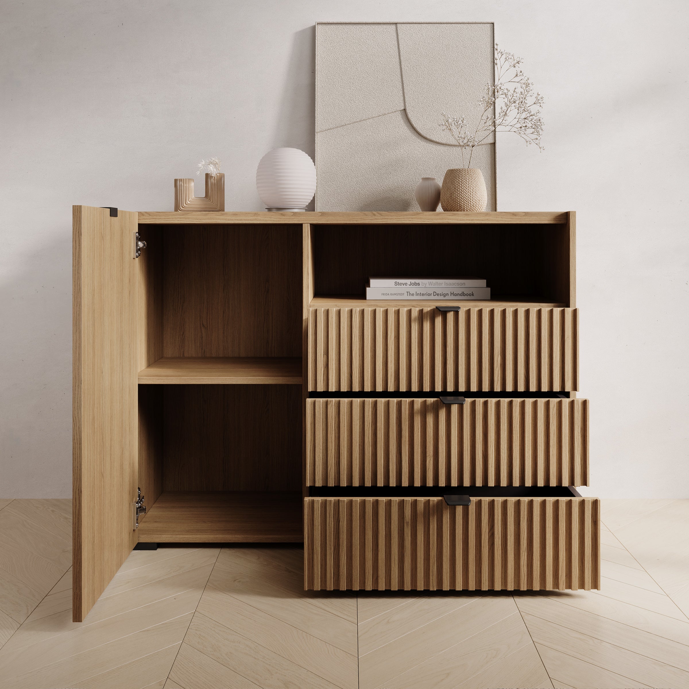 Callahan - Dressoir - Eiken - 106x40x80 cm