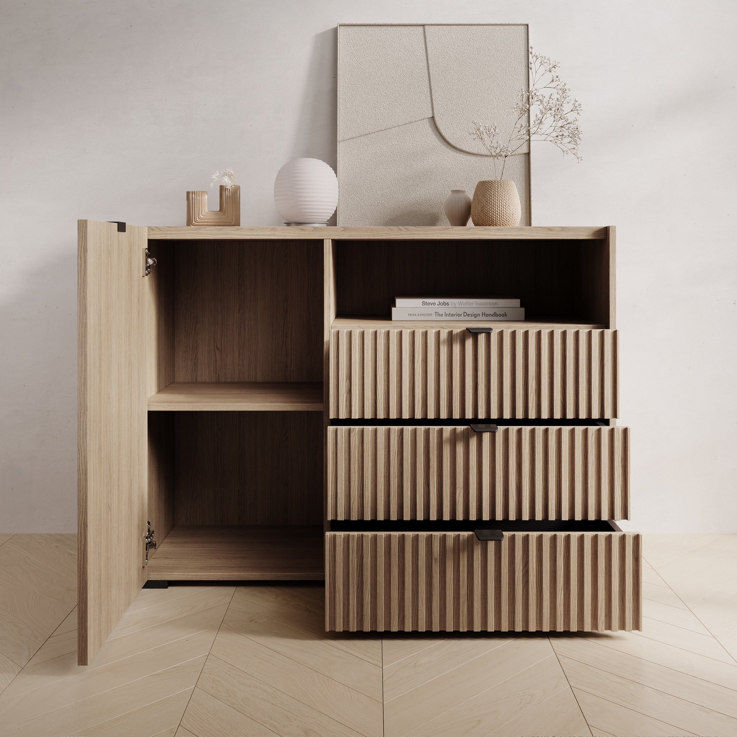 Callahan - Dressoir - Eiken - 106x40x80 cm