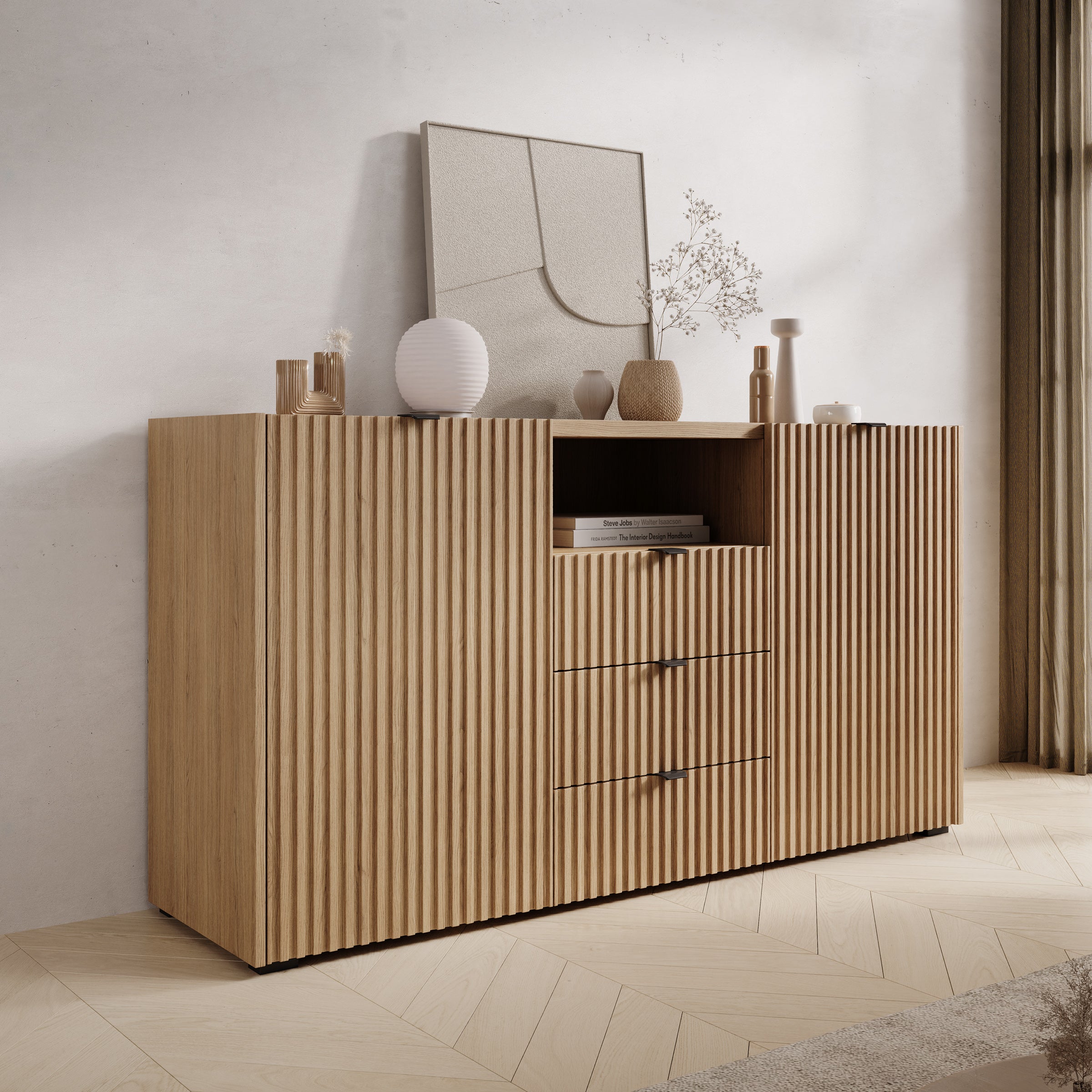 Callahan - Dressoir - Eiken - 150x40x80 cm
