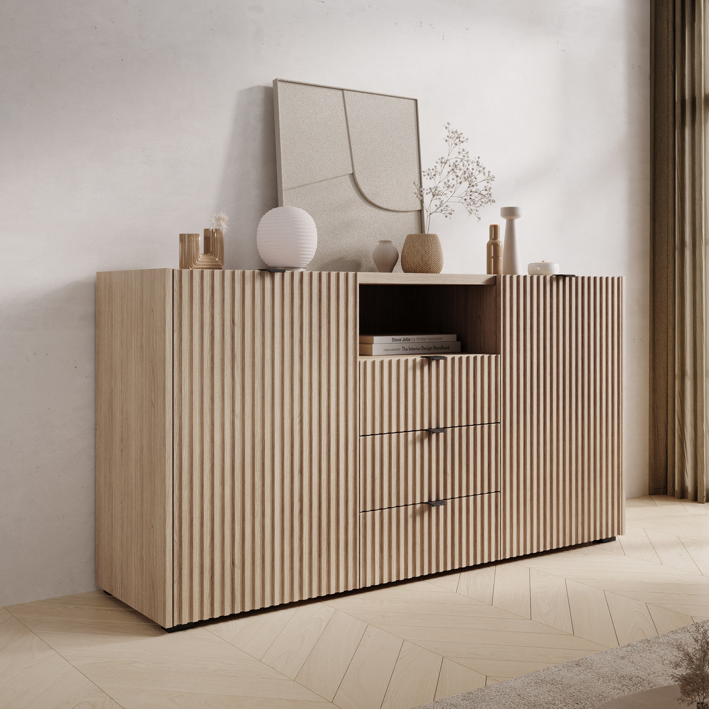 Callahan - Dressoir - Eiken - 150x40x80 cm