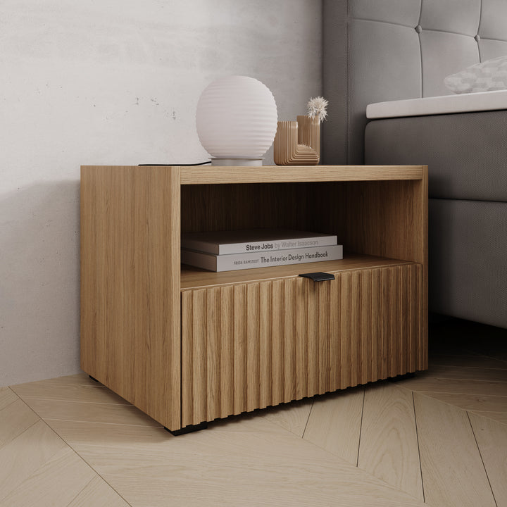 Callahan - Nachtkastje - Eiken - 59x40x44 cm