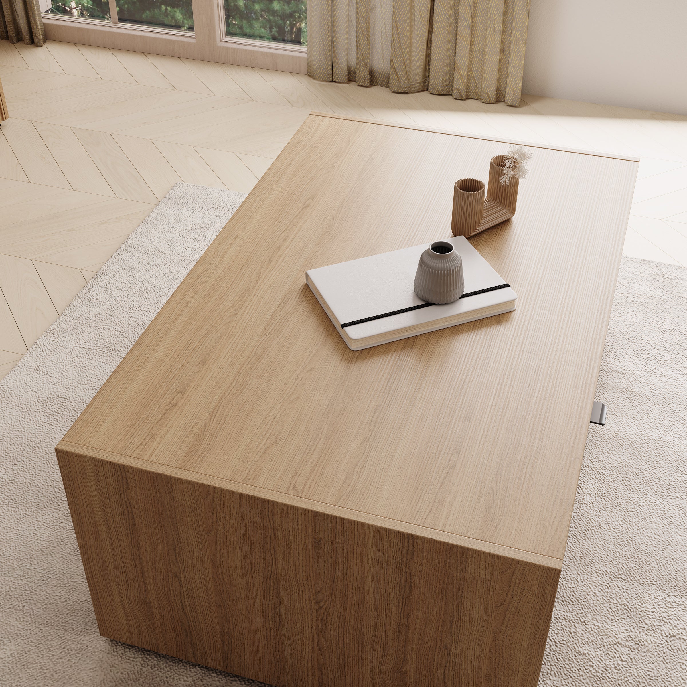 Callahan - Salontafel - Eiken - 100x65x42 cm