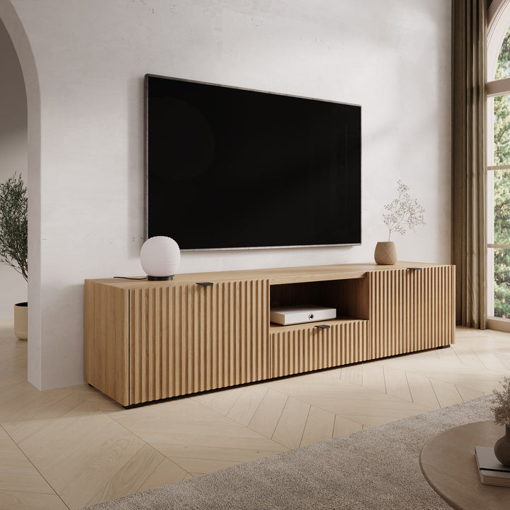 Callahan - TV-Meubel - Eiken - 179x40x42 cm