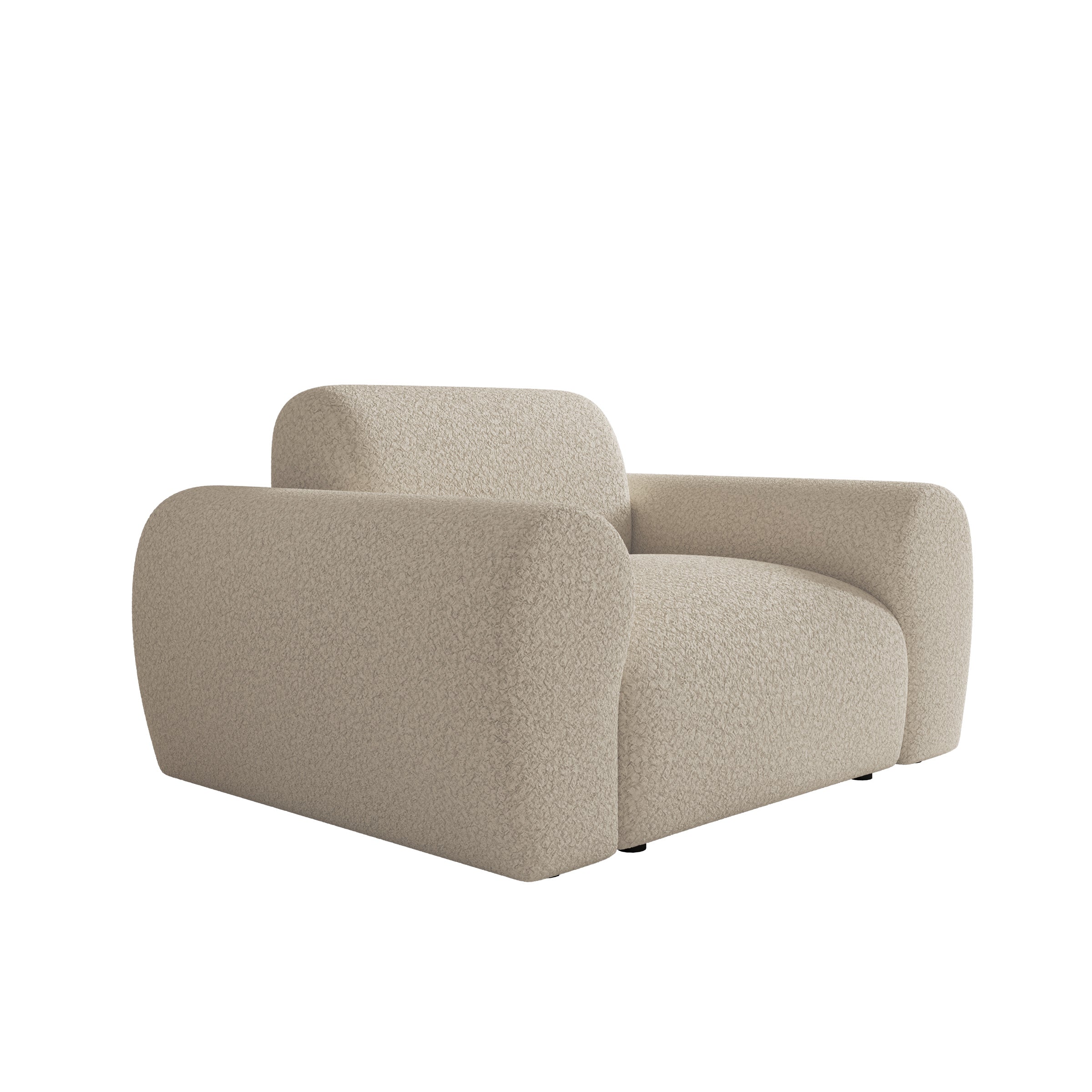 Canyon - Fauteuil - Teddystof beige - 110x105x75 cm