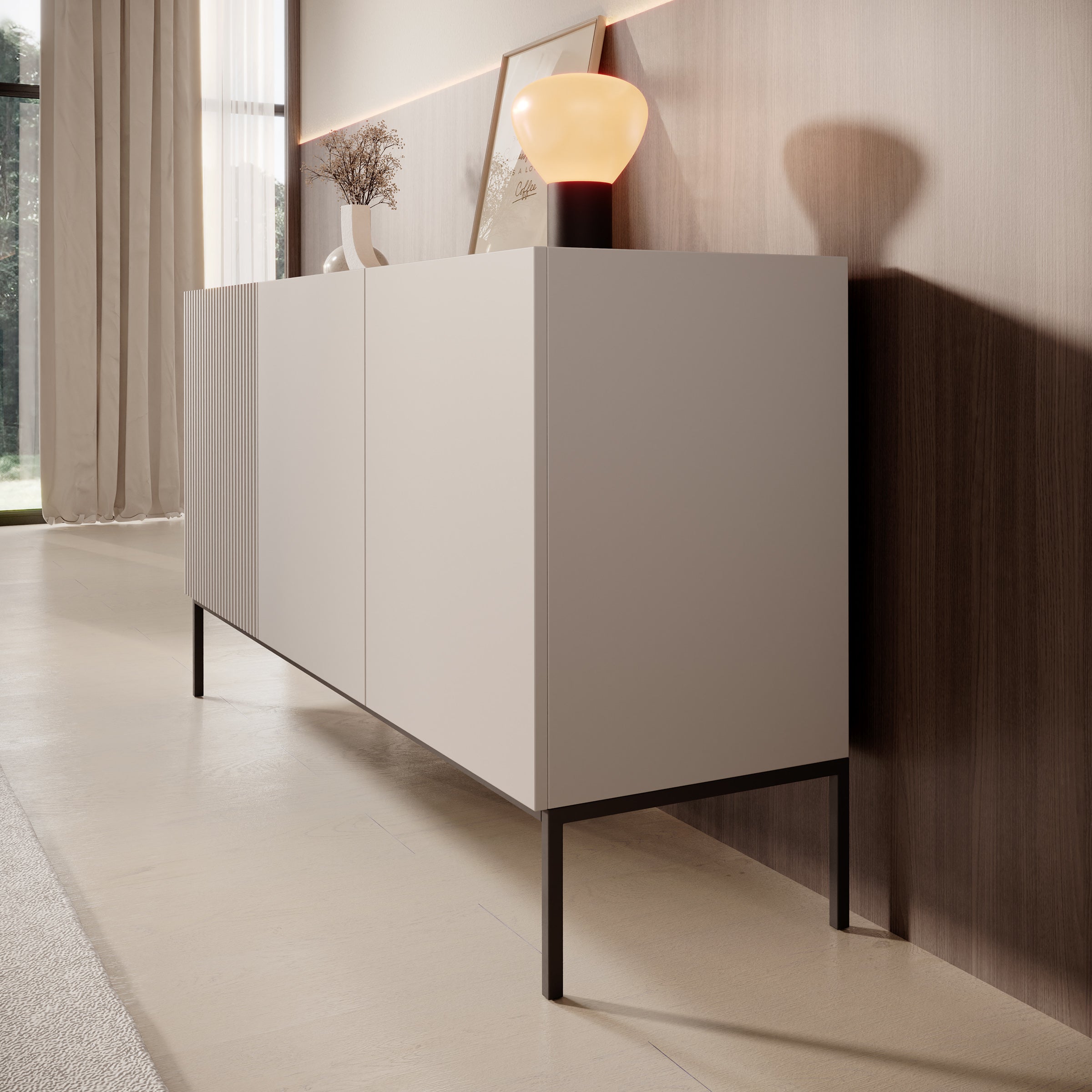 Capri - Dressoir - Beige - 150x42x80 cm